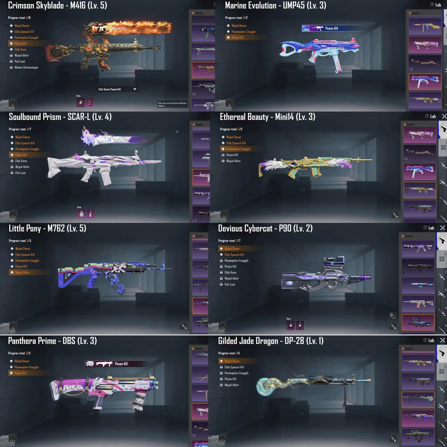 1 Honor, 1 Gilt, M4 Skyblade Lvl. 5 - 6