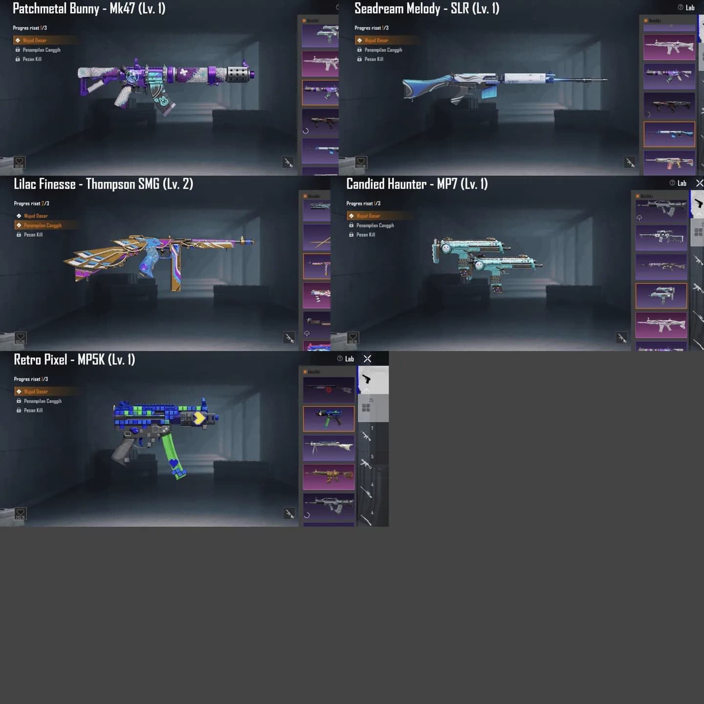 1 Honor, 1 Gilt, M4 Skyblade Lvl. 5 - 8