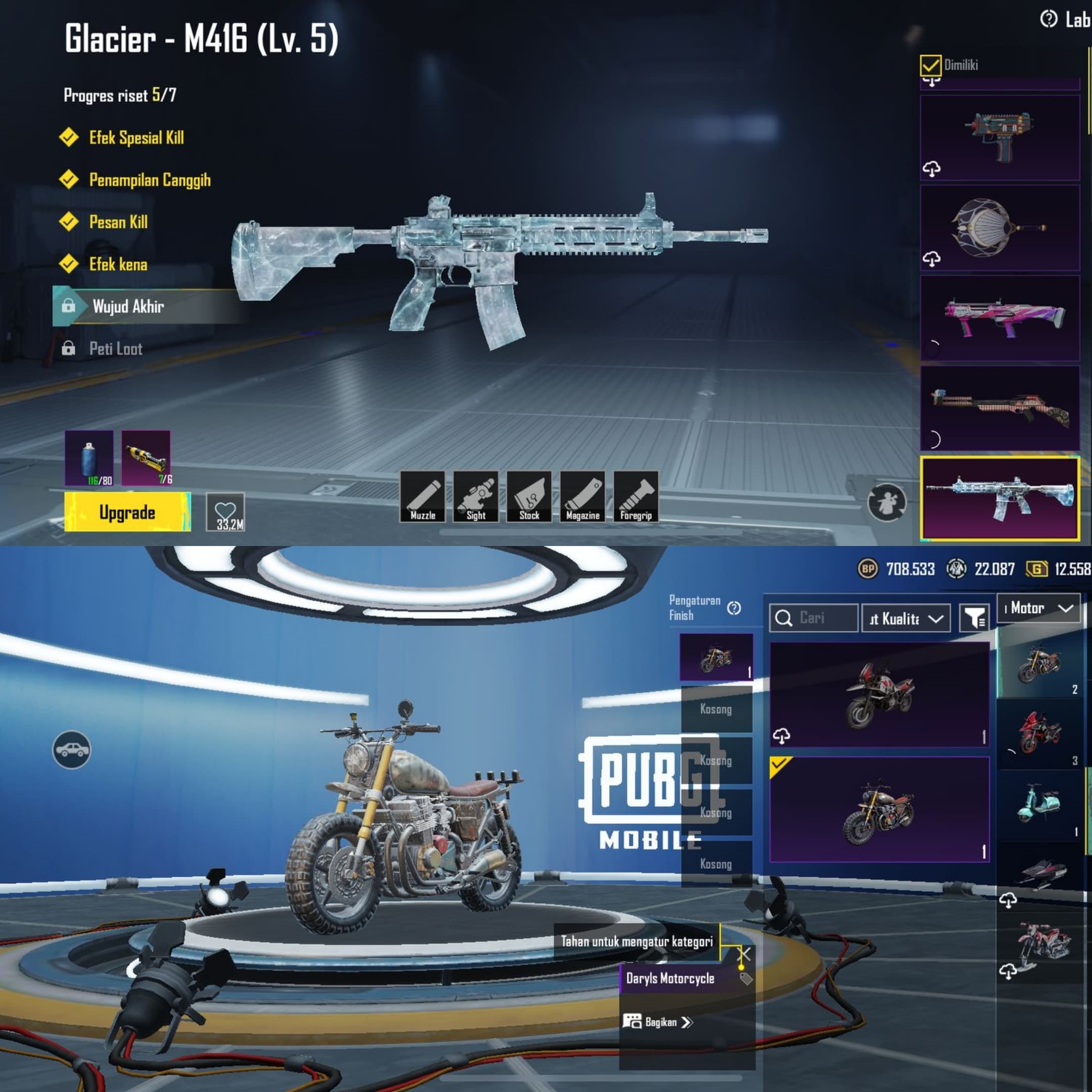 M4 Glacier Lvl 5, 7 Material