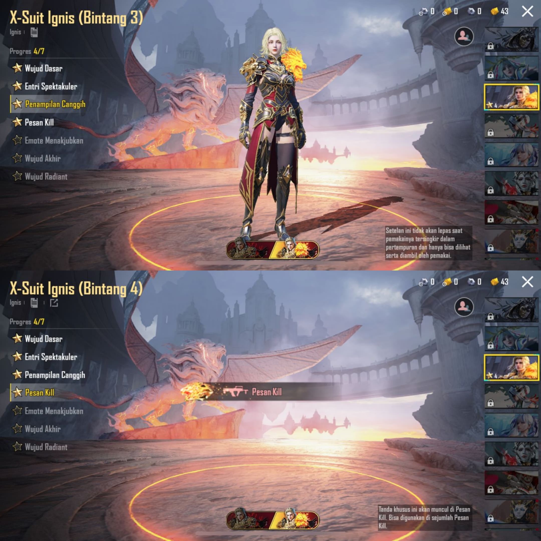 X-suit Ignis Lv 4, M4 Fool Max + Sportcar + 22 Weapon Lab