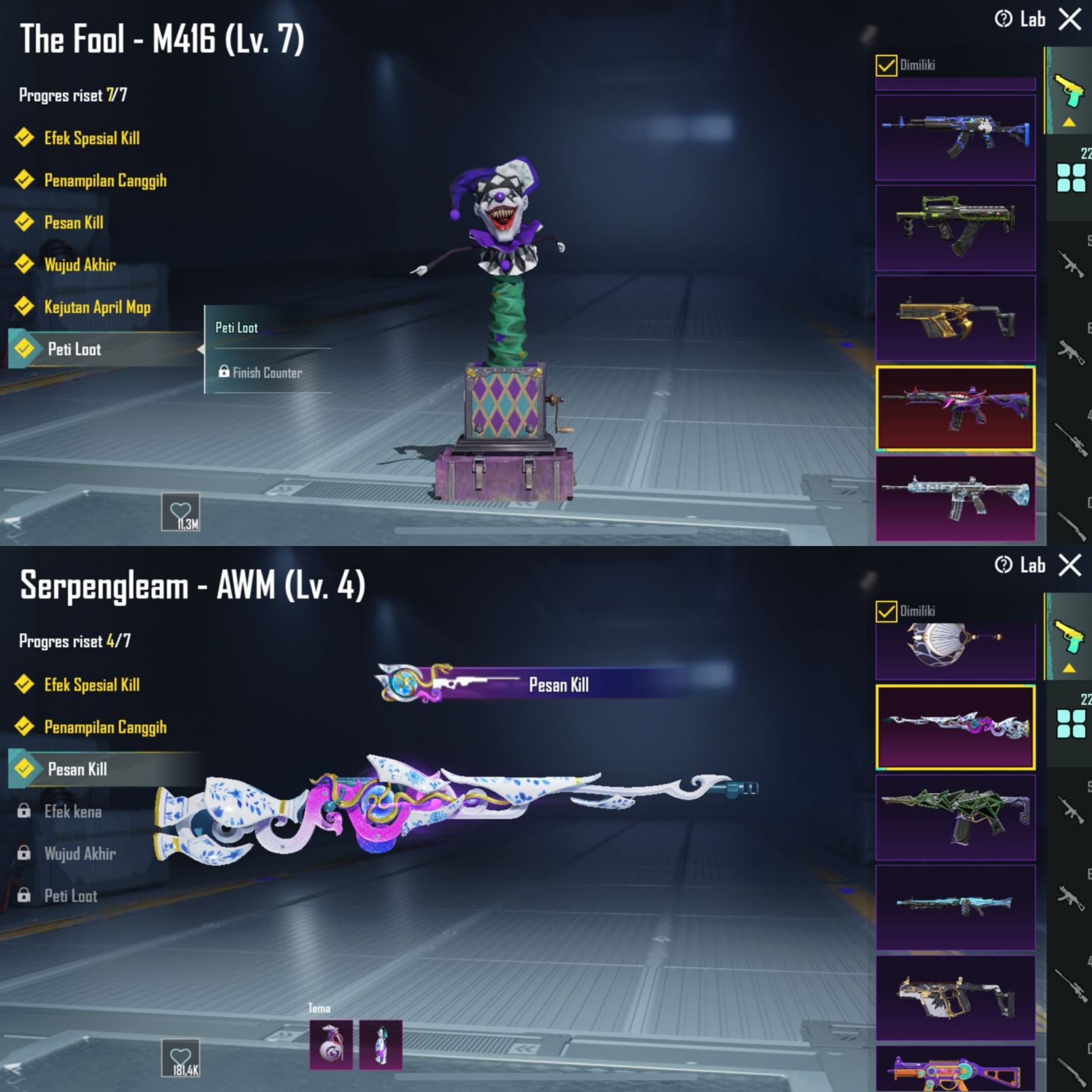 X-suit Ignis Lv 4, M4 Fool Max + Sportcar + 22 Weapon Lab - 2