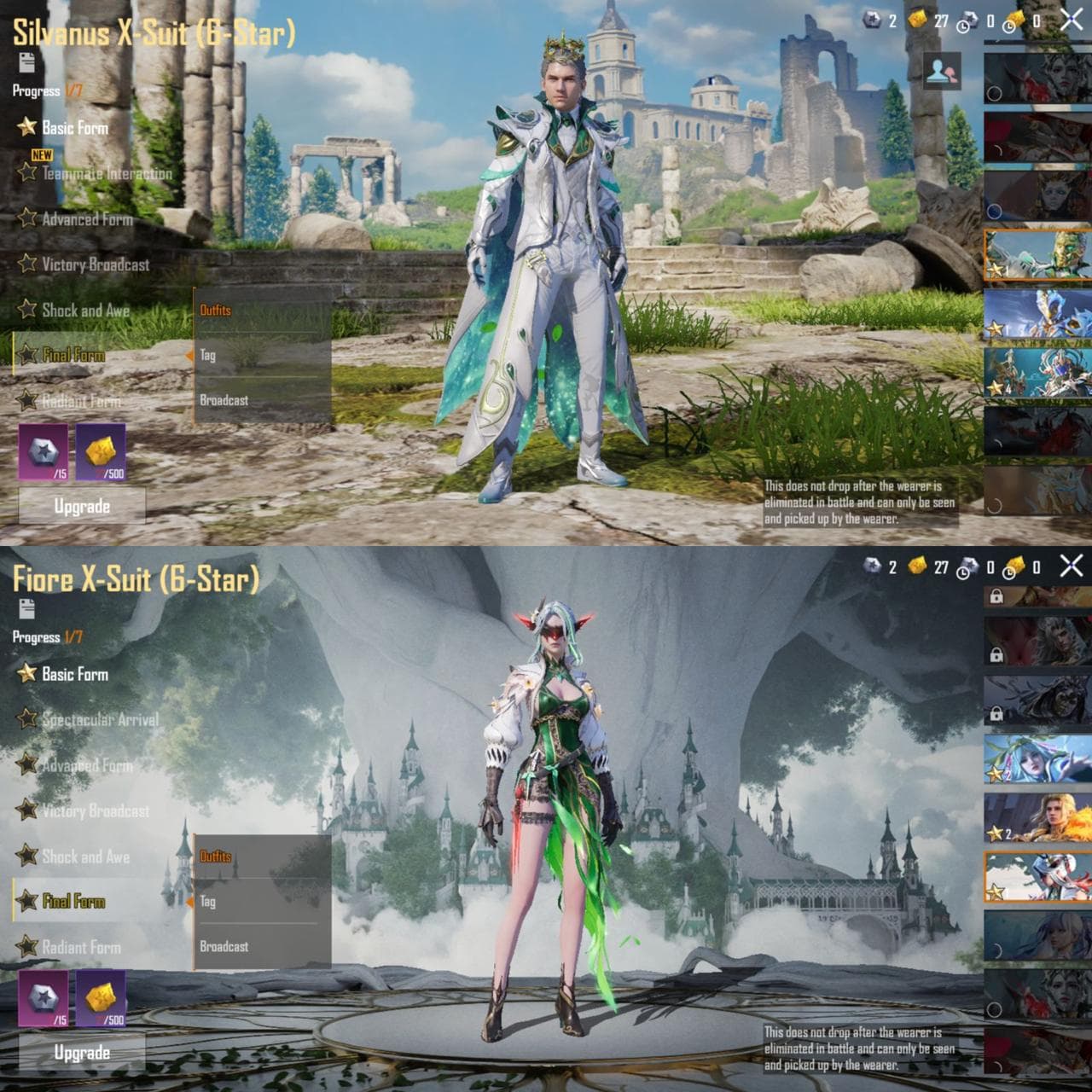 Akun Old S2, Kepang, 6 Xsuit, 2 Supercar, 4 Set Gilt