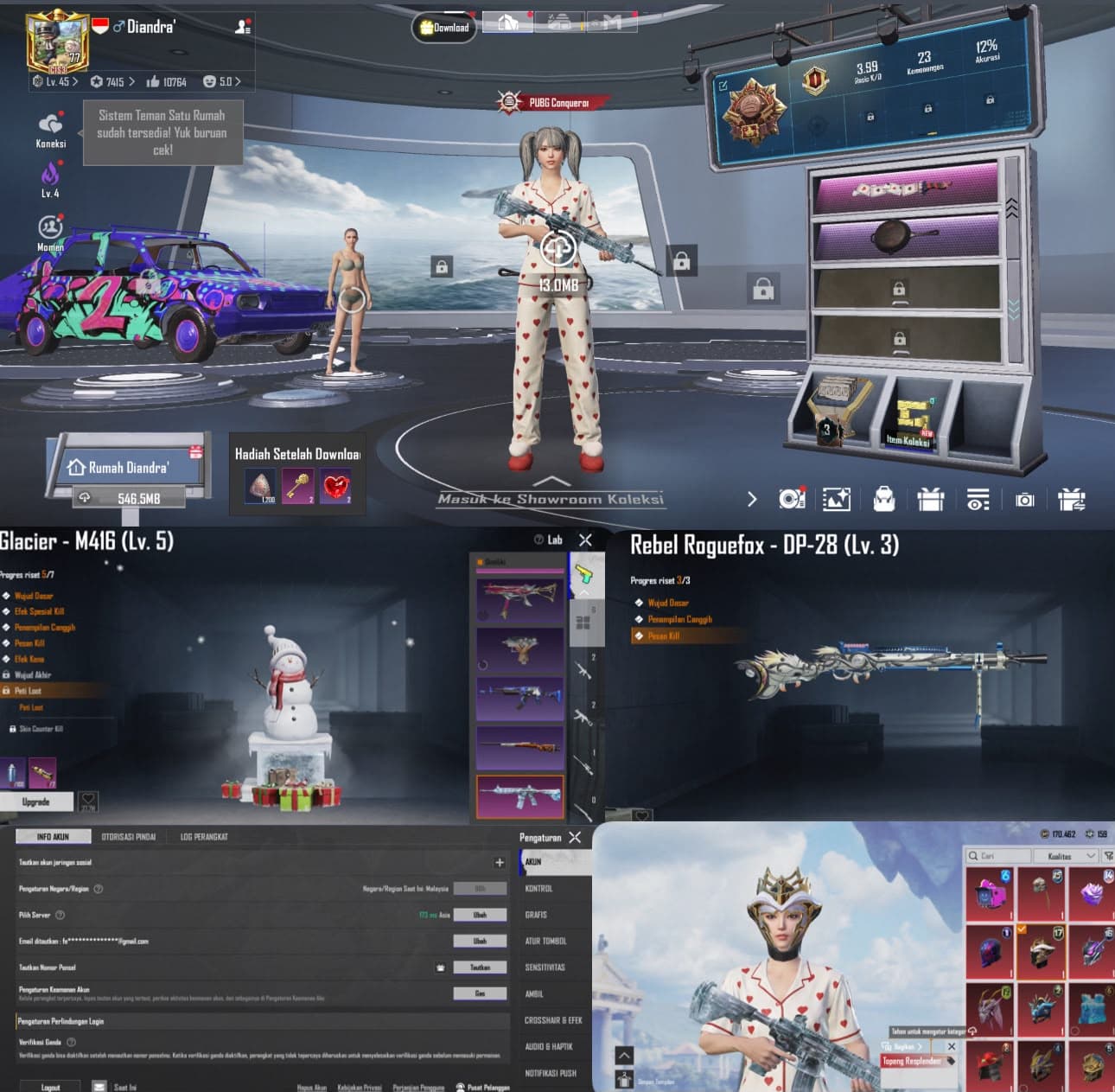 Gc Level 5 & Open Kepang + Tanduk Ryzen
