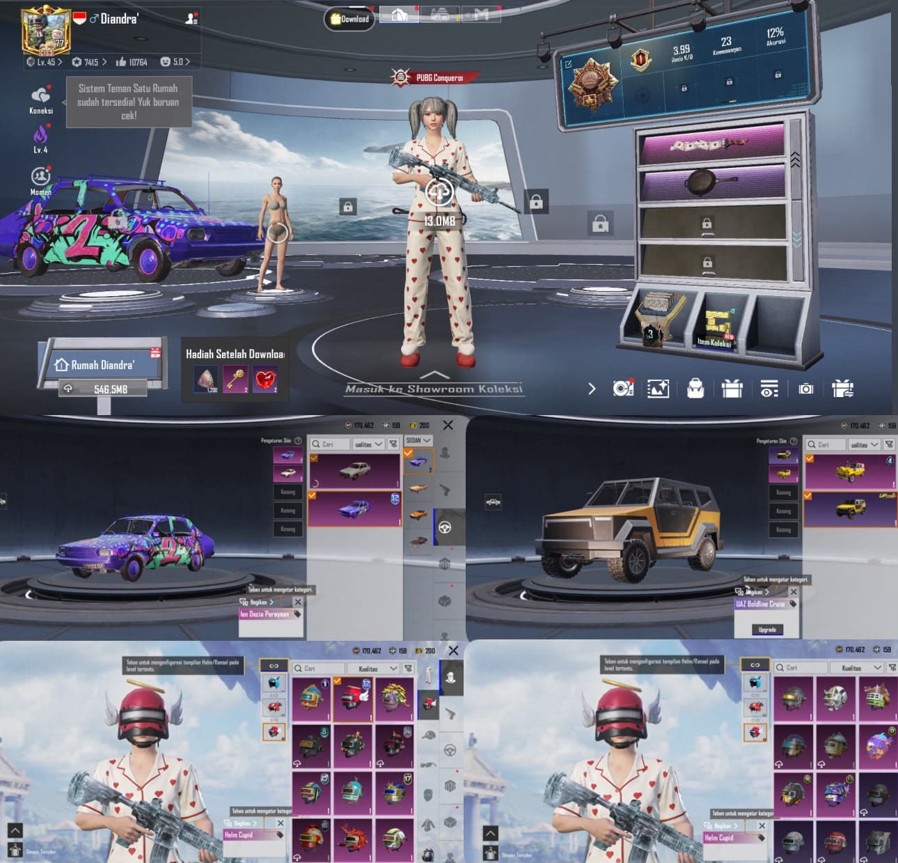 Gc Level 5 & Open Kepang + Tanduk Ryzen - 3