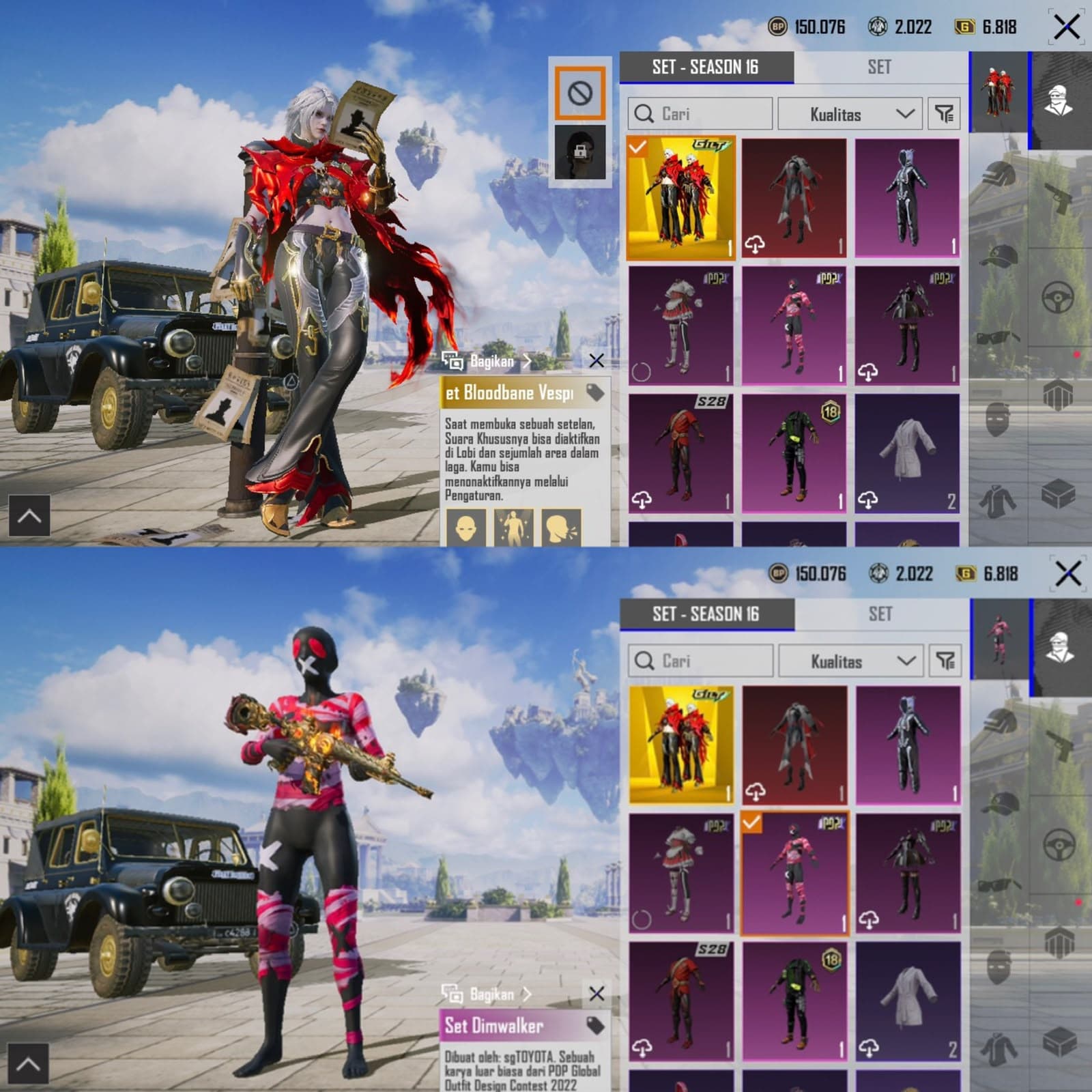 M416 Crimson Kill Mess & Set Gilt & Set Dimwalker - 2