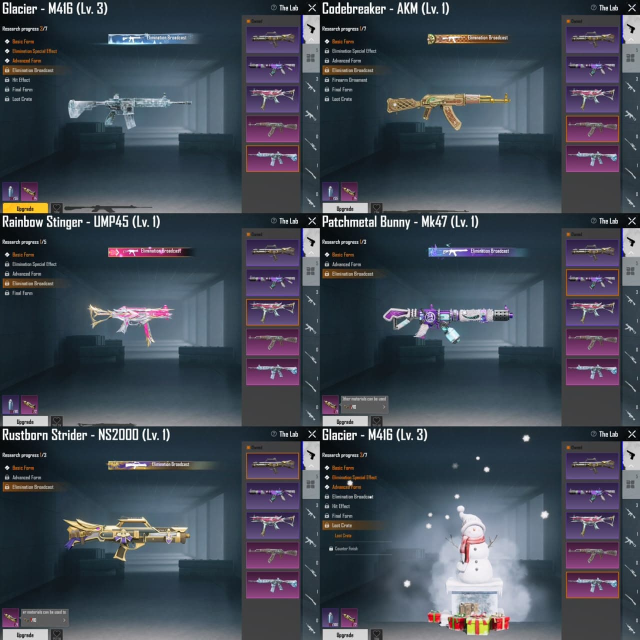 M4 Glacier Lvl 3 Murah+ 1 Material Besar+ 156 Luck - 2