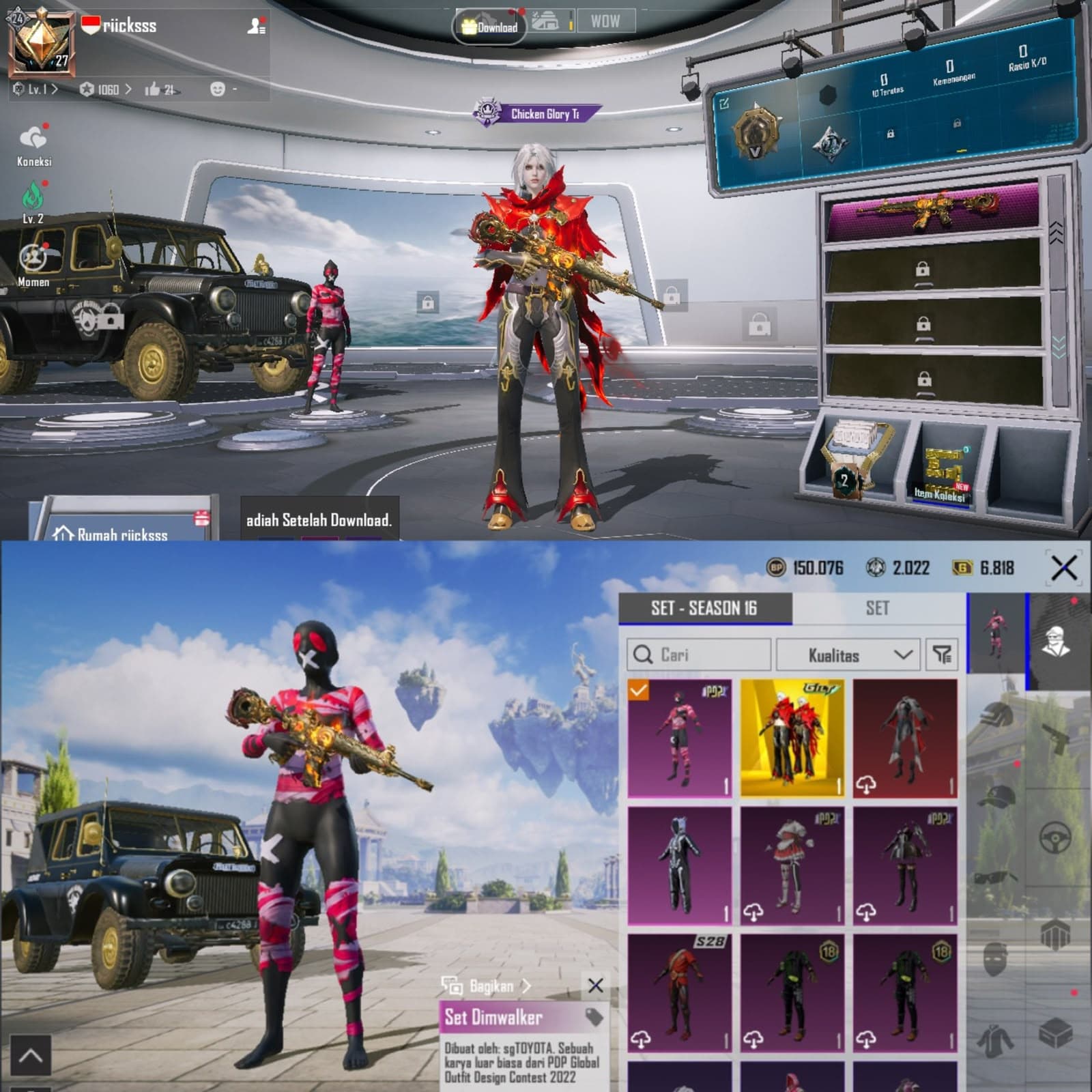 M416 Api Kill Mess & Set Gilt & Set Dimwalker - 2