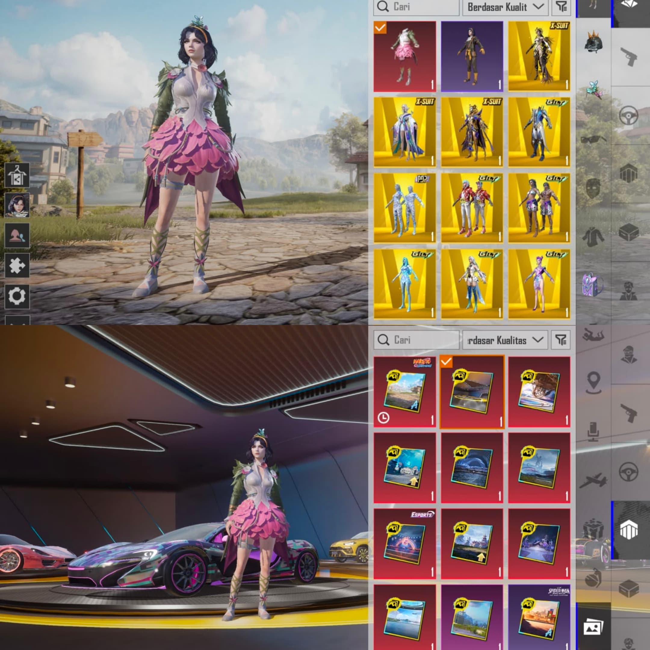 Akun Sultan Pensiun, 6 X-suit, 13 Sportcar, 113 Weapon Lab, Inferno, Set Ryzen - 3