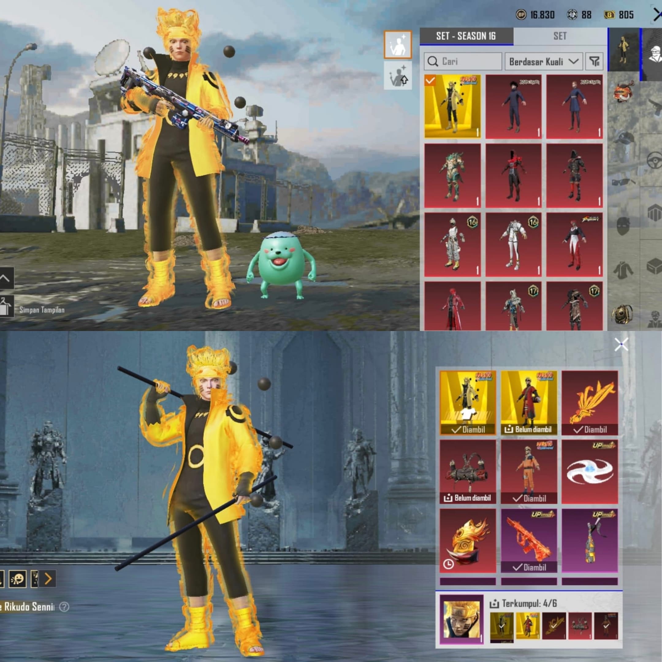 M4 Sealed Nether Lvl. 4 + Gilt & Aug Naruto Lvl. 5