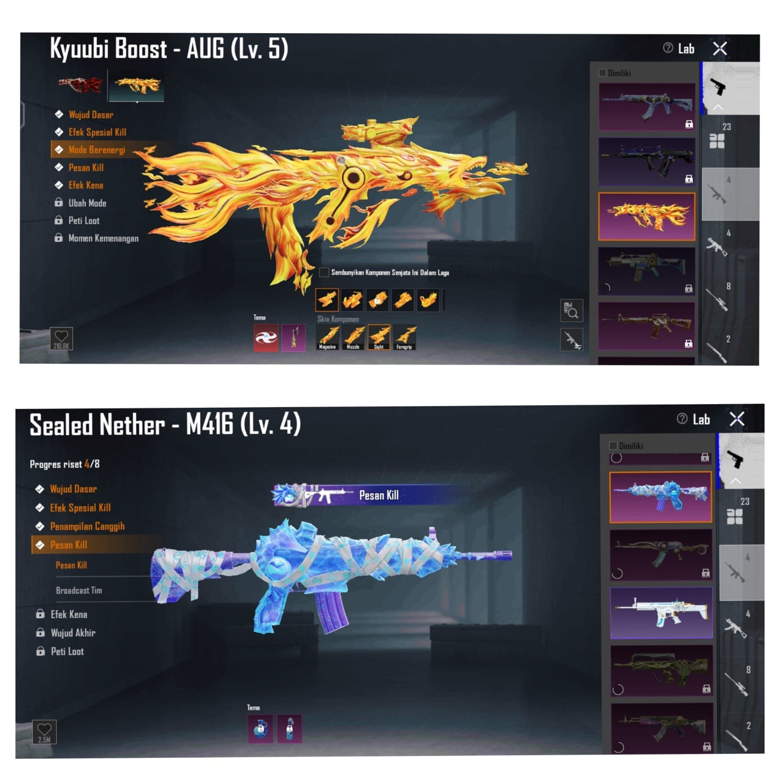 M4 Sealed Nether Lvl. 4 + Gilt & Aug Naruto Lvl. 5 - 2