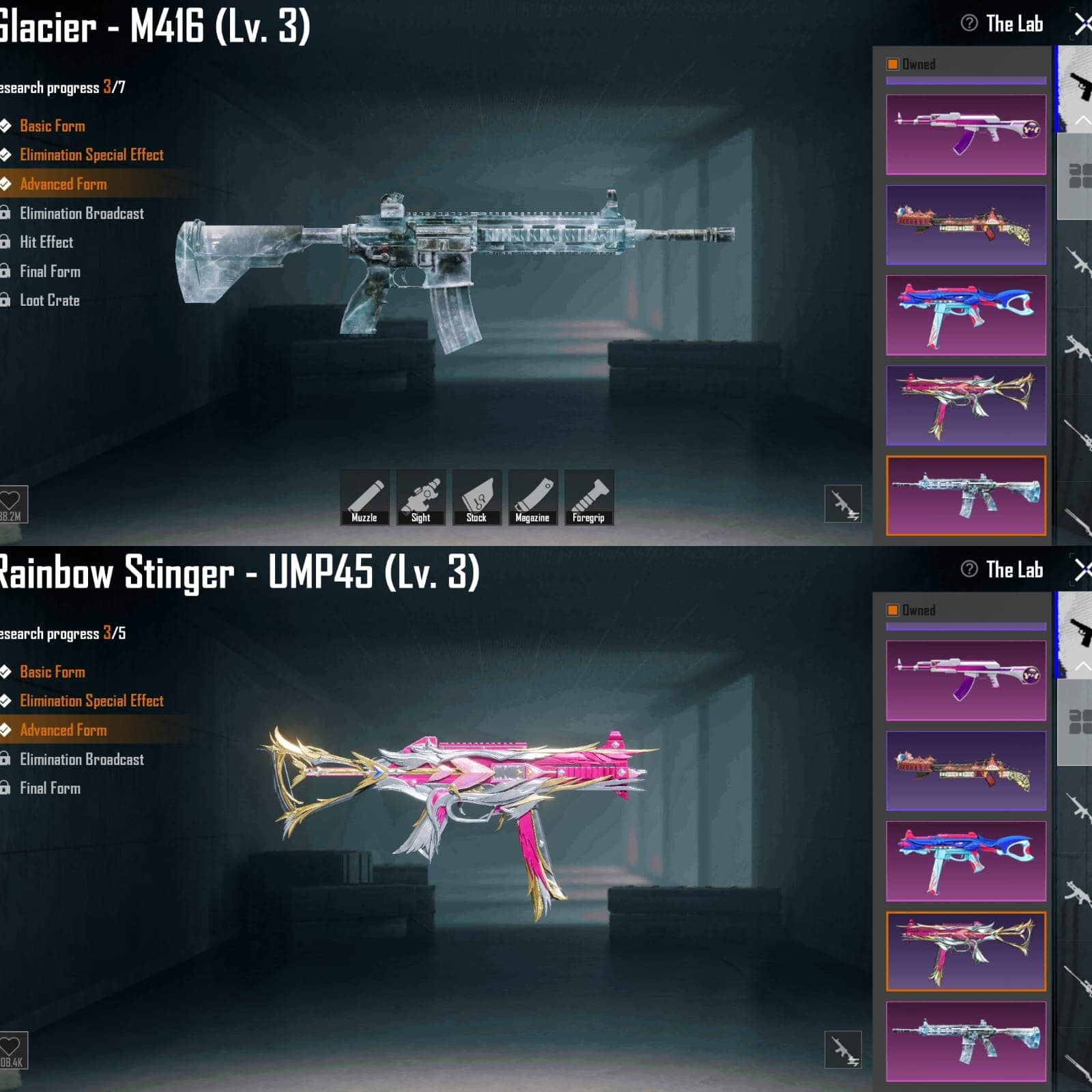9 Weapon Lab & M4 Glacier Lvl. 3 + Helm Glacier - 1