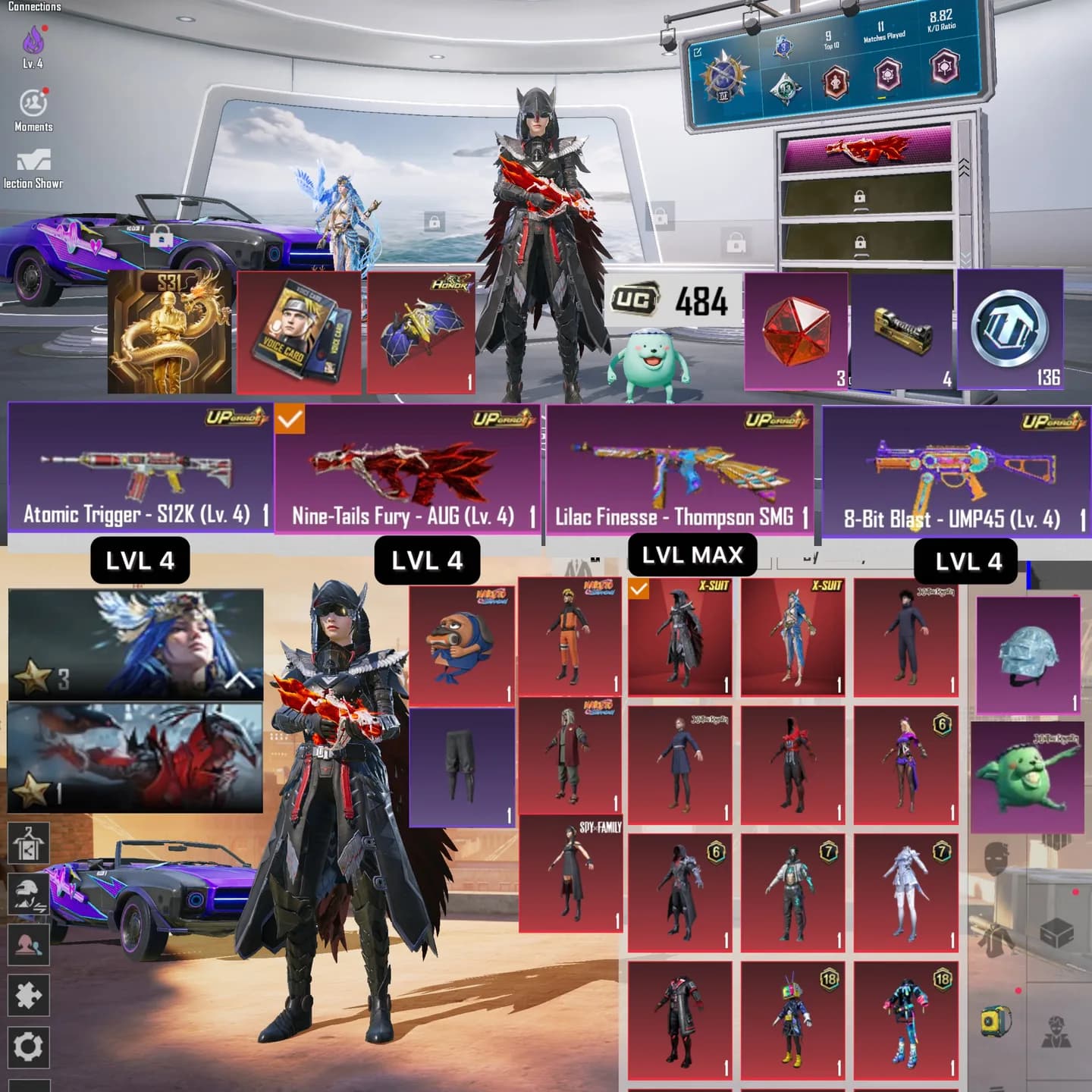 2 Xsuit 3 Star, Aug Naruto Lvl 4, Set Collab, 500 Uc, Open Rp - 1