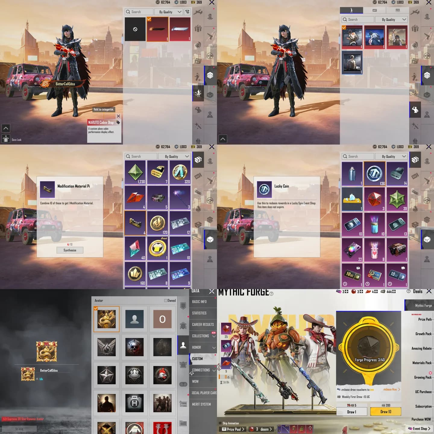 2 Xsuit 3 Star, Aug Naruto Lvl 4, Set Collab, 500 Uc, Open Rp - 8