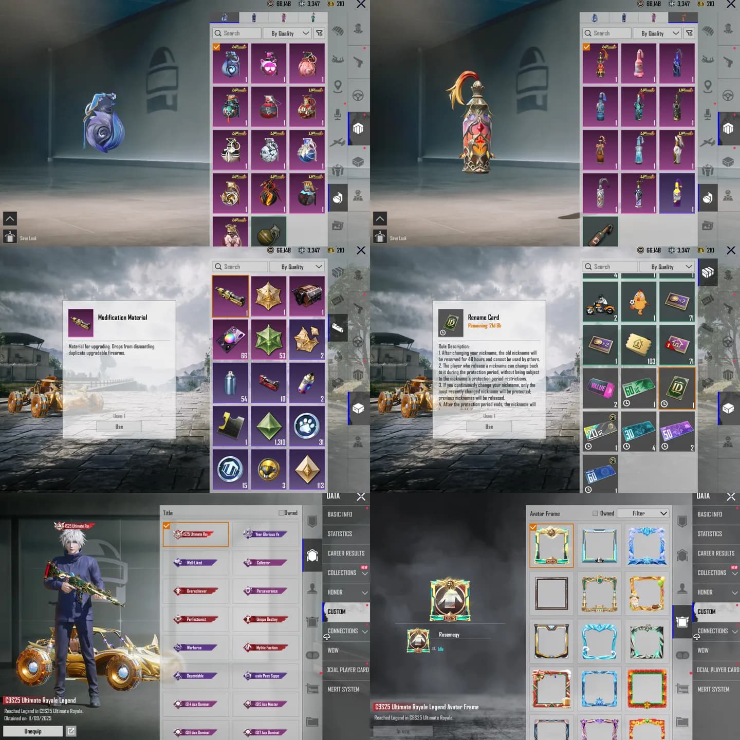 3 M4 Upgrade Lvl 7/5/2 + 34 Lab+ Ur Legend - 7
