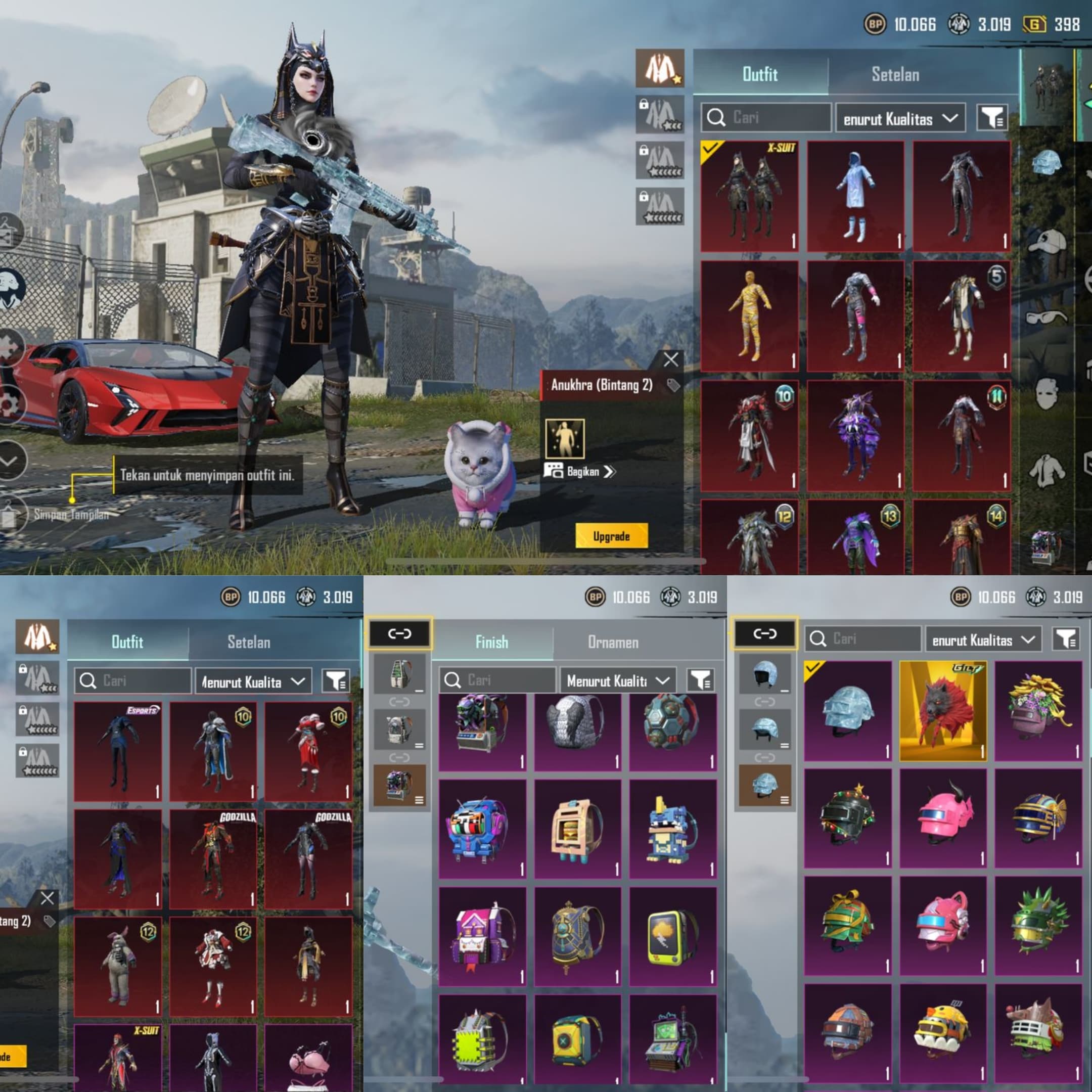 3 Set Mumi (Kuning, Es, & Api) & M4 Glacier & Sealed Nether Max, 2 Lamborghini - 2