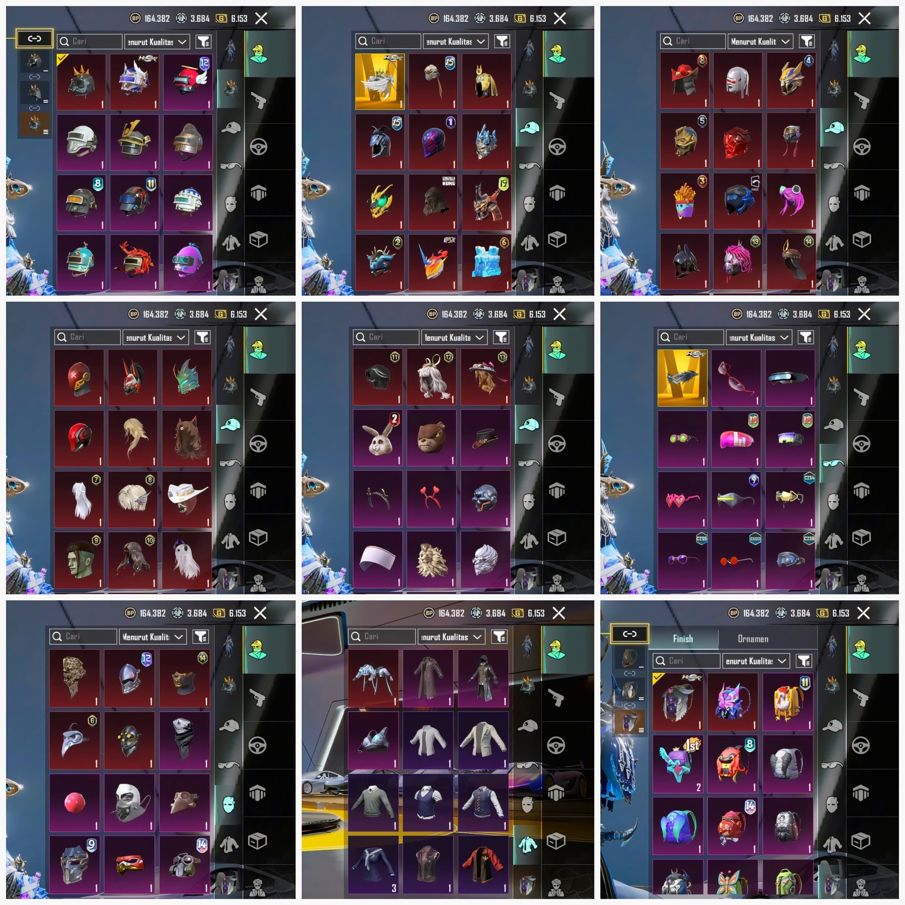 5 X-suit + 54 Weapon Lab + 3 Set Mumi + Sport Car - 6