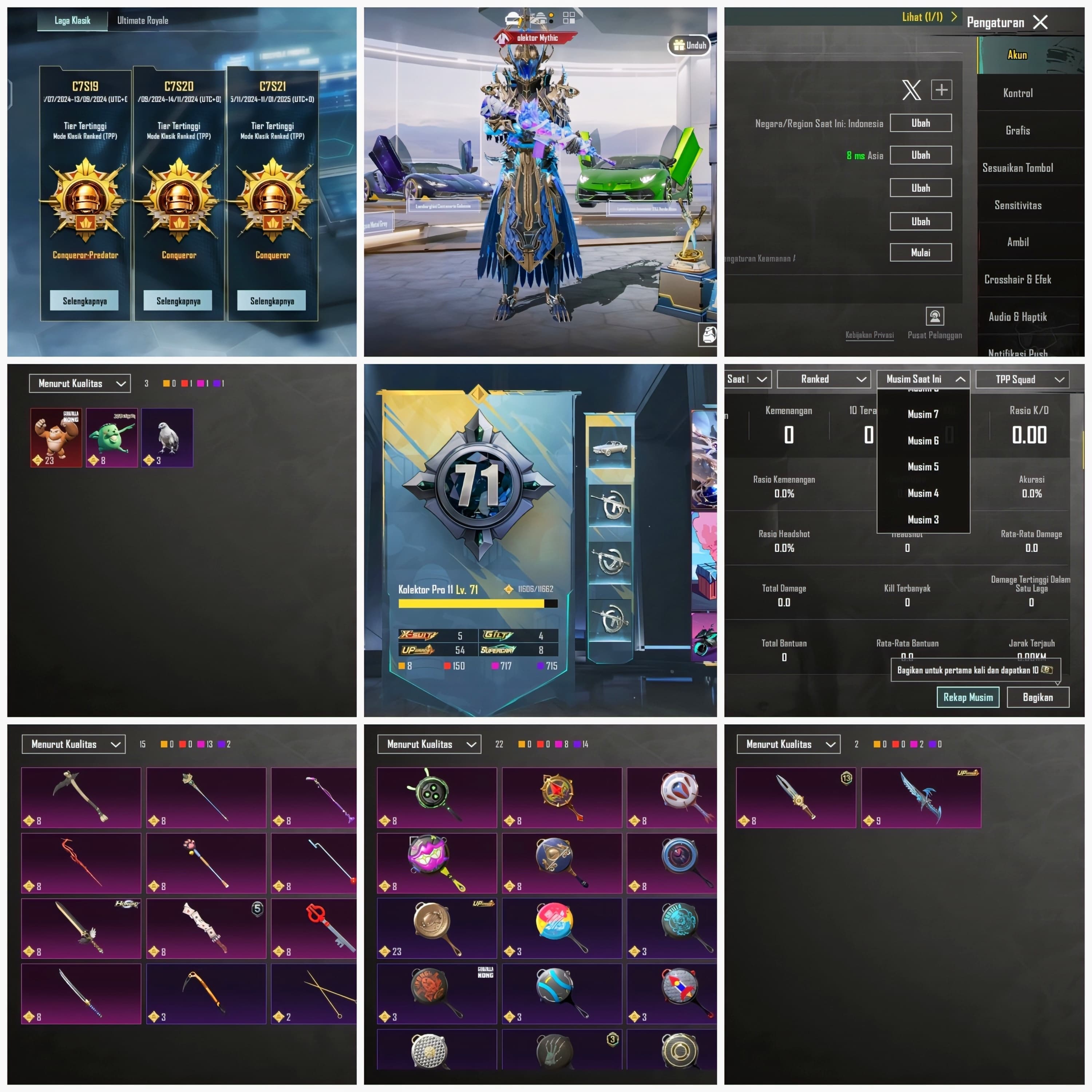 5 X-suit + 54 Weapon Lab + 3 Set Mumi + Sport Car - 8