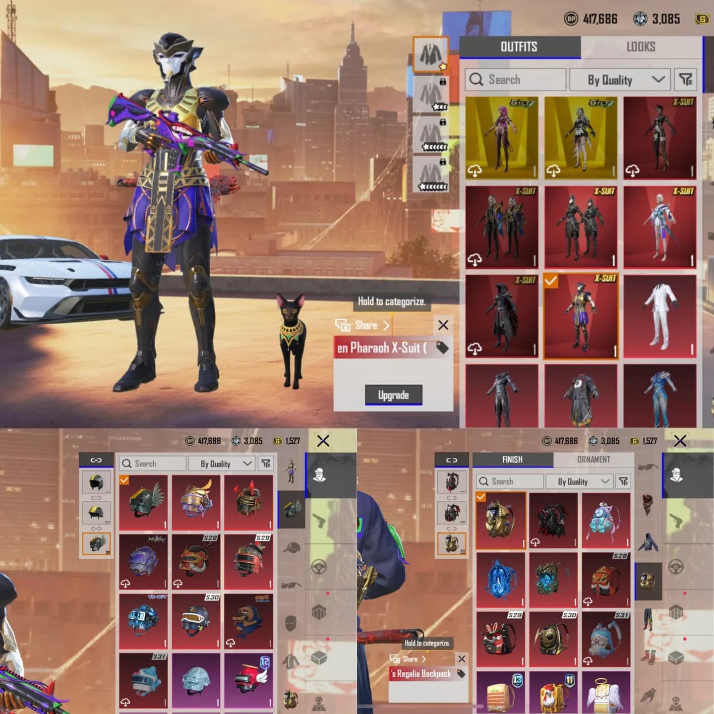 6 Xsuit, 2 Set Gilt, 61 Lab, Harley & Mustang