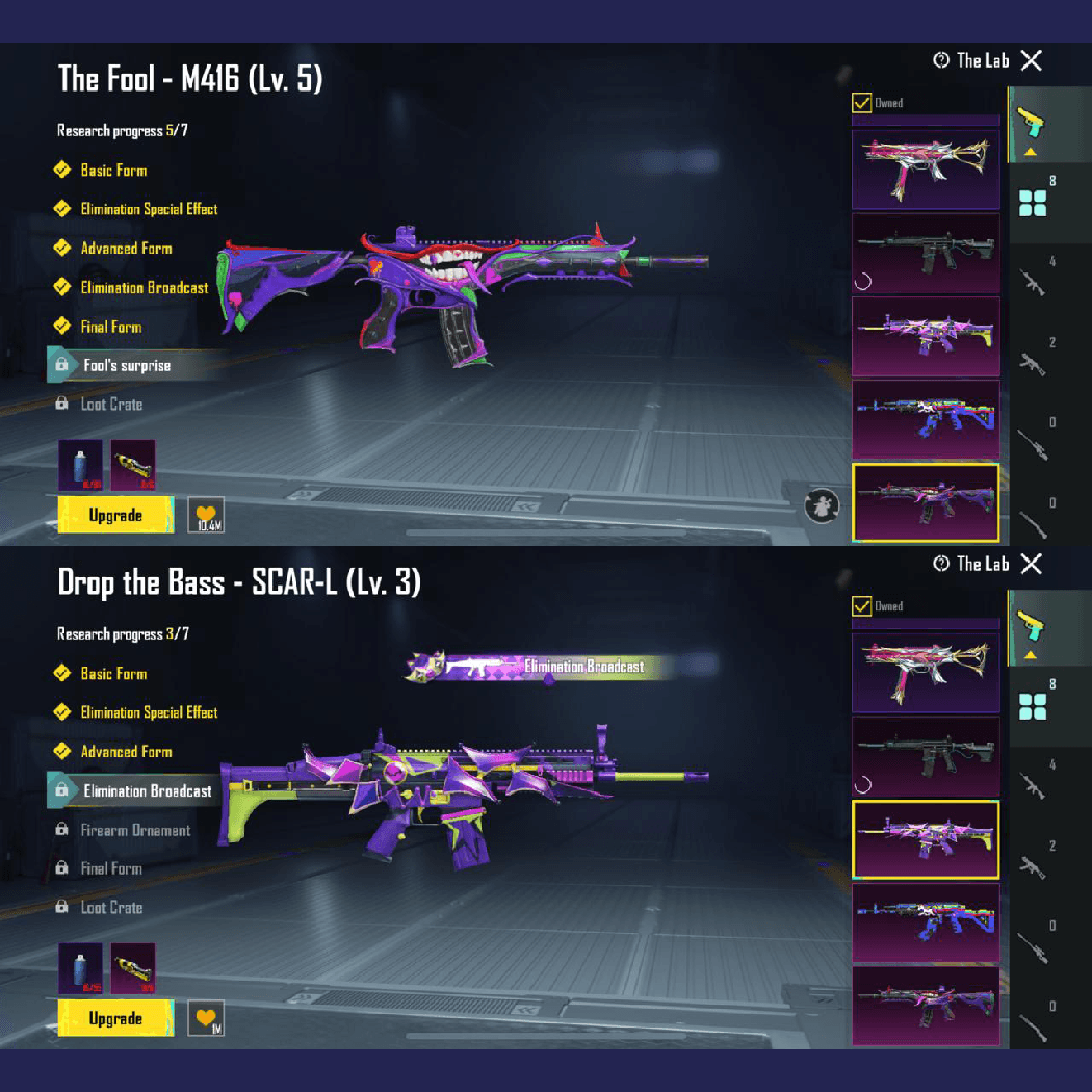 8 Weapon Lab, The Fool + Glacier Set - 1