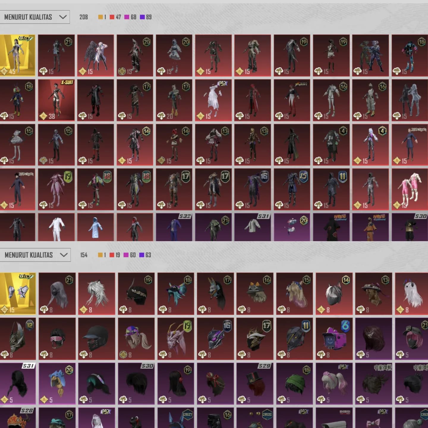 Acc Old S2, Helm Inferno, M4 Skyblade Max,aug Kyuuby, Border Comqueor - 2