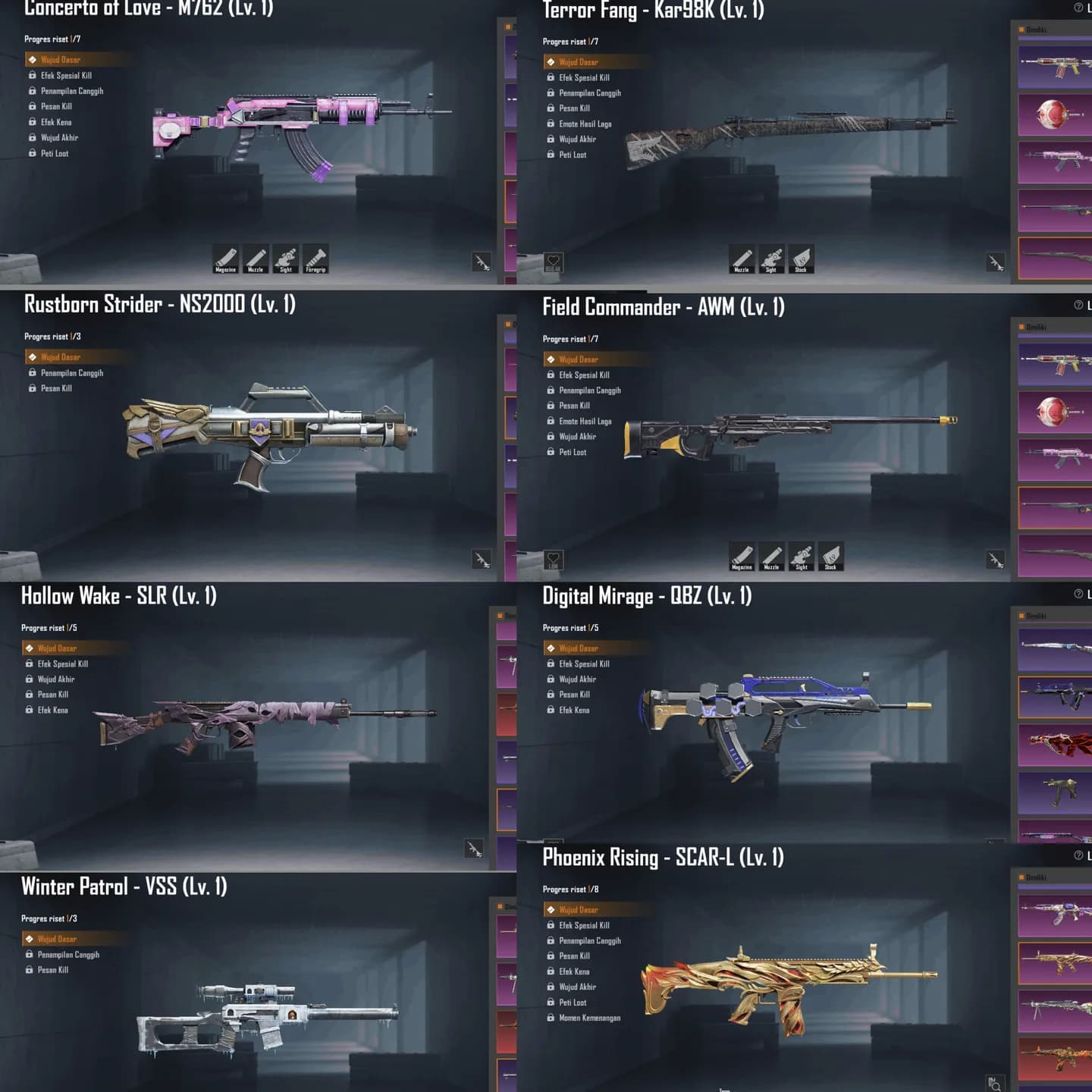 Acc Old S2, Helm Inferno, M4 Skyblade Max,aug Kyuuby, Border Comqueor - 8