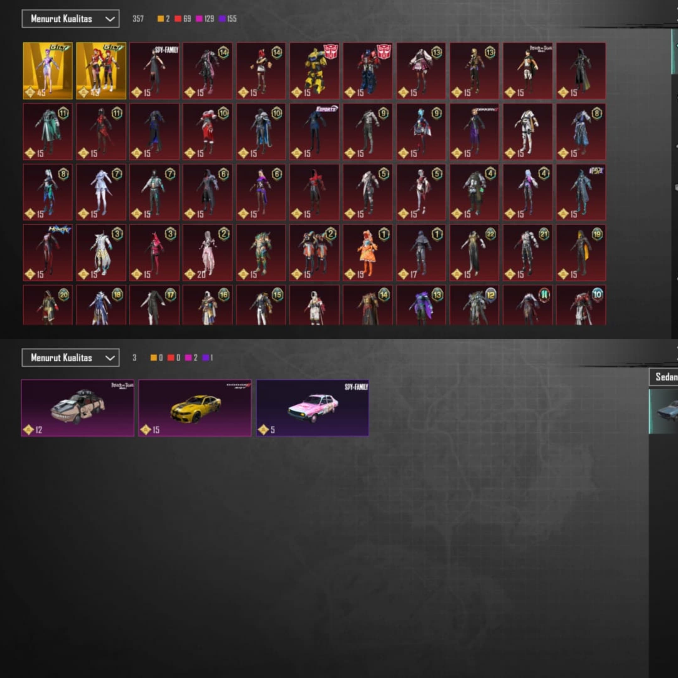 AKUN PUBG PEMAKAIAN PRIBADI DIJAMIN SAFE ACCOUNT - 3