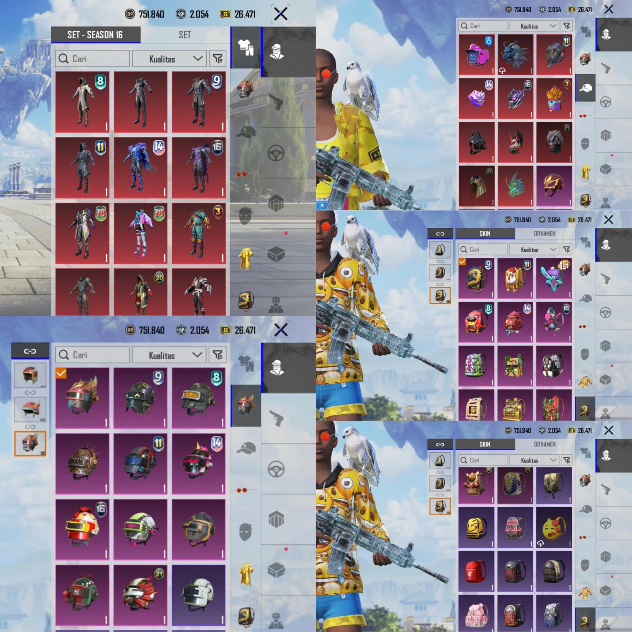 Gc Level 5, Conqu New, Set Nanas Old + Bonus Uc 15