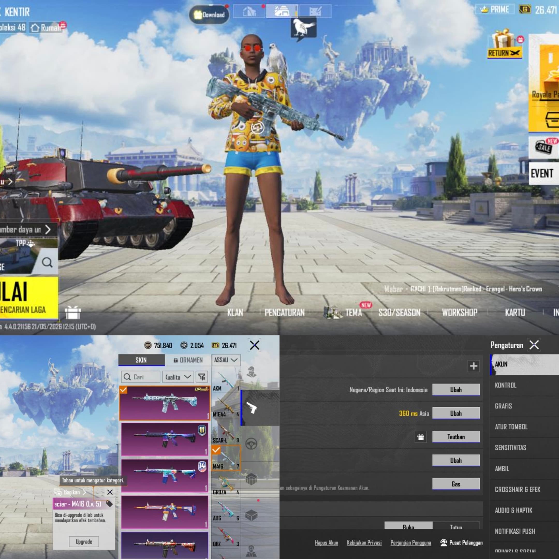 Gc Level 5, Conqu New, Set Nanas Old + Bonus Uc 15 - 2