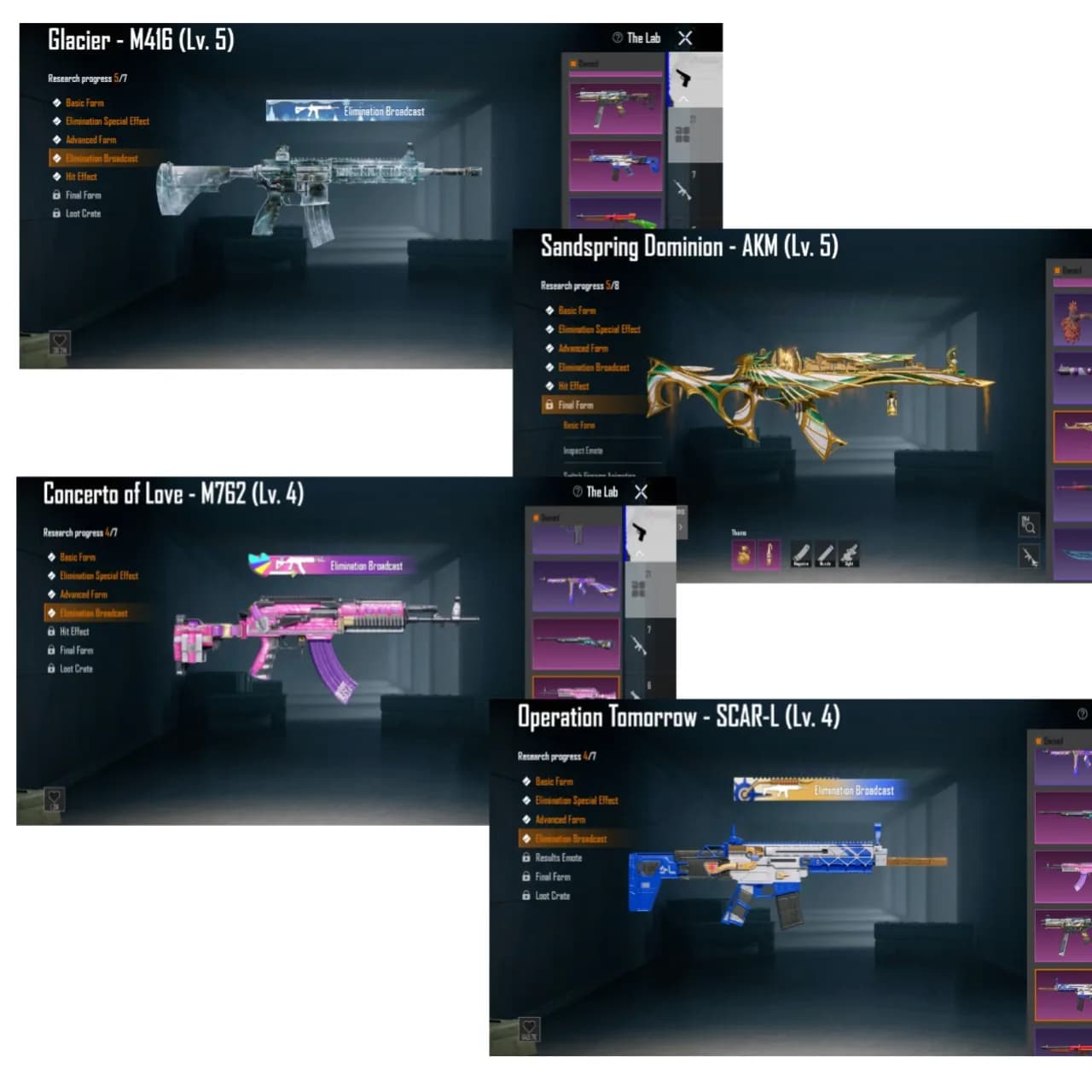 Gilt Pulsar Legionaire + M4 Gc Lvl 5 + Akm Sandspring Lvl 5 - 3
