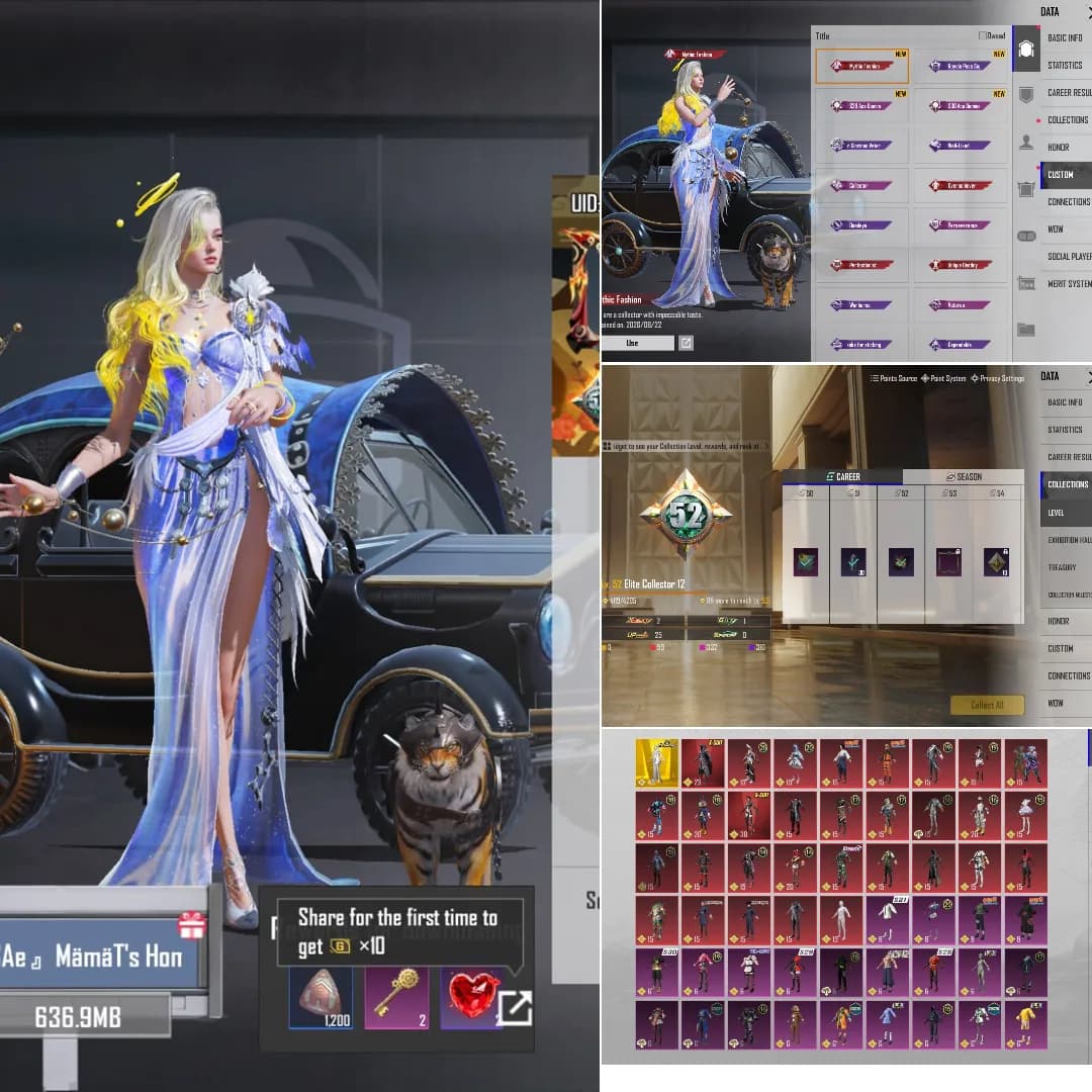 Koleksi Lvl. 52 Honor, Blood Raven, Phoenix, Aug Kyubi, Mumi