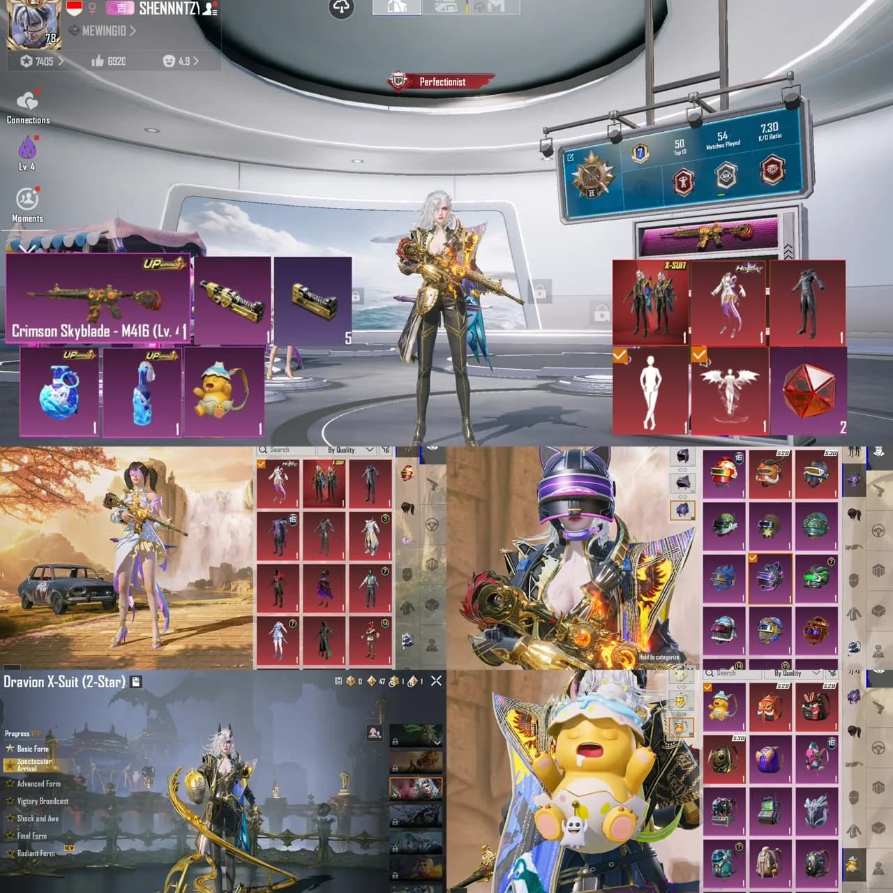 M4 Api Lvl 4 Kilmes+ Xsuit Dravion+ Set Honor+ Koleksi Lvl 49