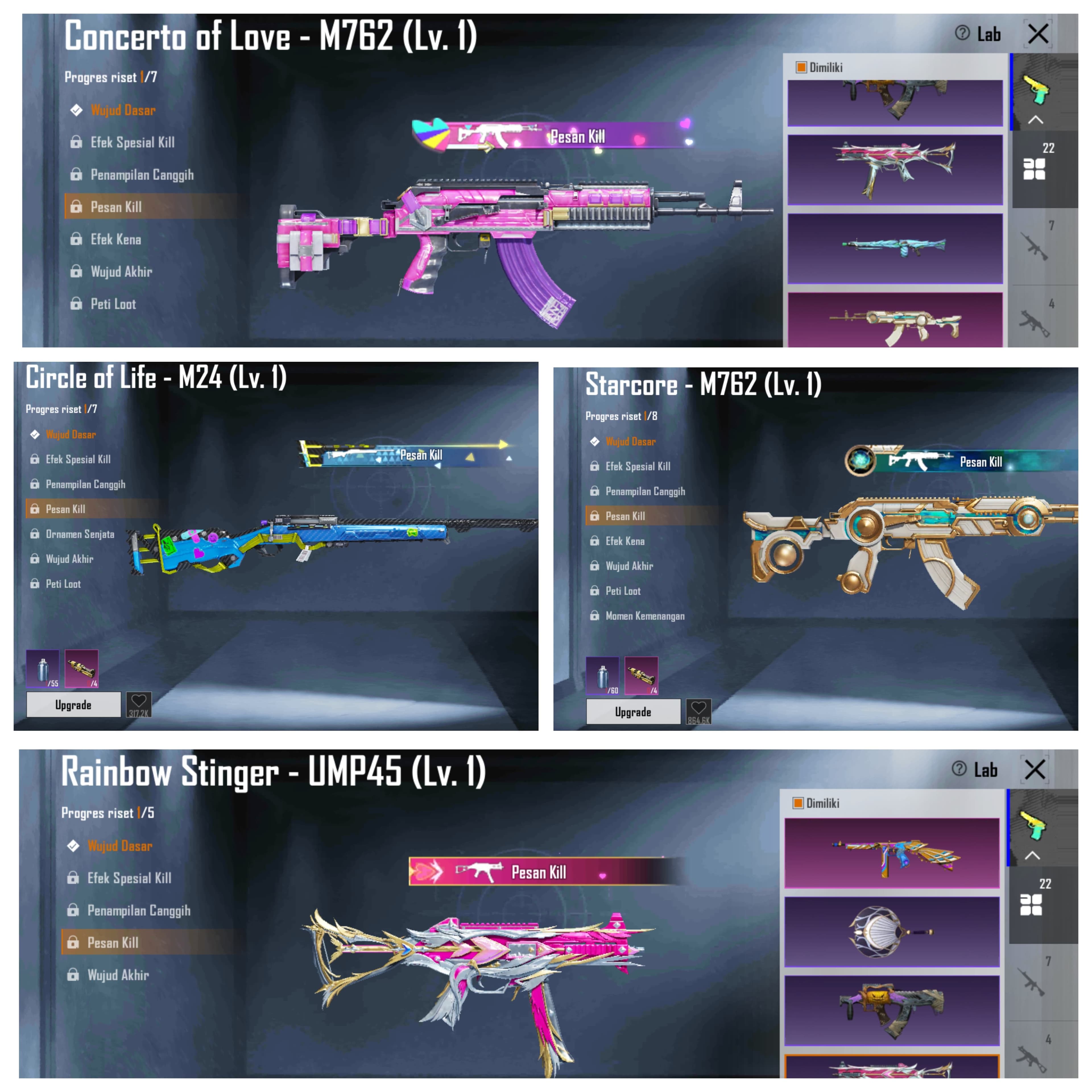 M4 Glacier Lv 5, Koleksi Lv 55, Senjata Lab 22 - 3