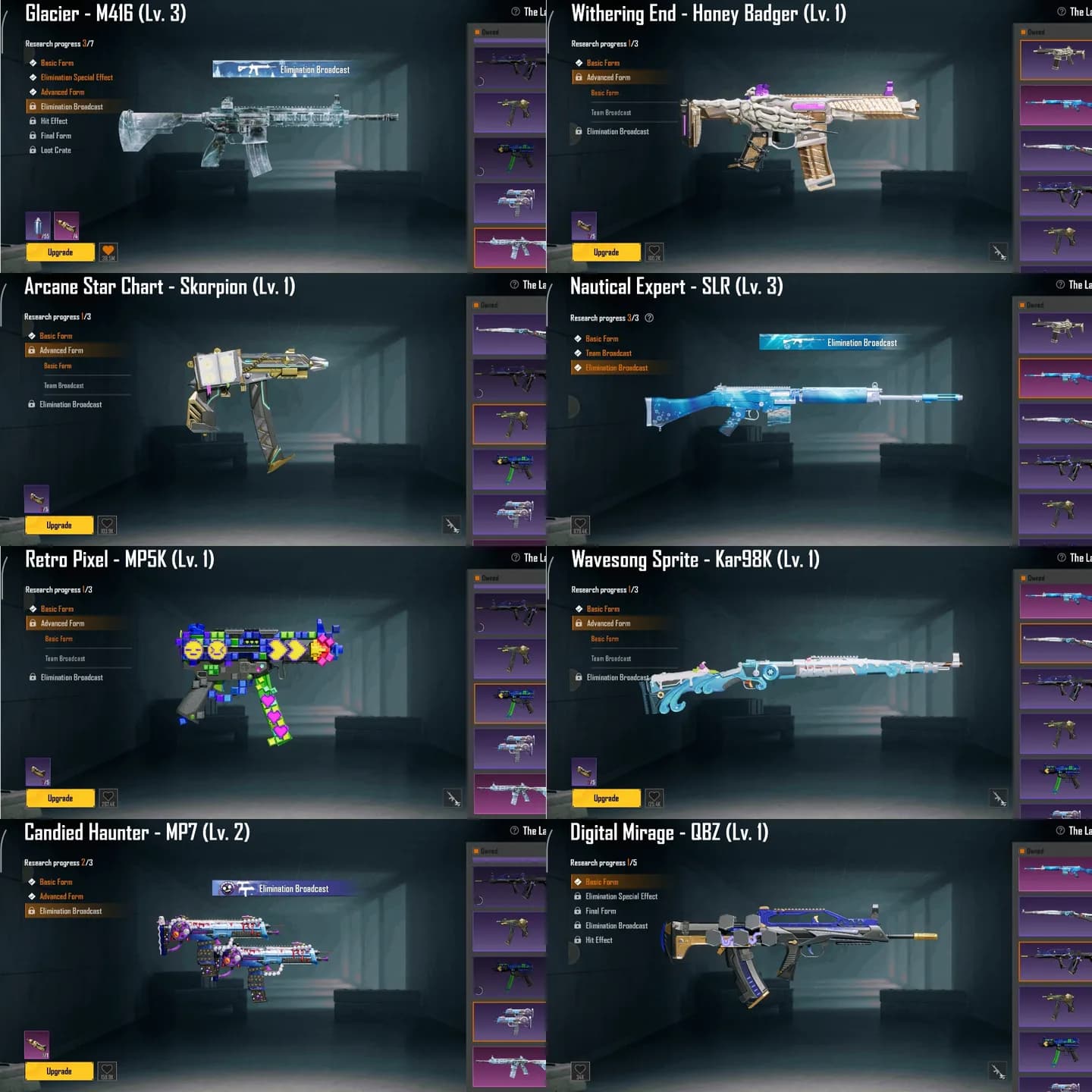 M4 Glacier Lvl. 3 & 8 Weapon Lab + Tanduk Ryzen