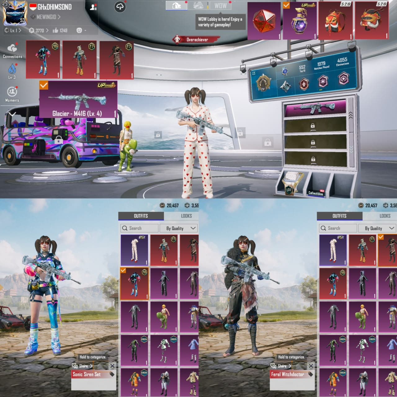 M4 Glacier Lvl 4 + Inventory Rame + Set Dino - 1