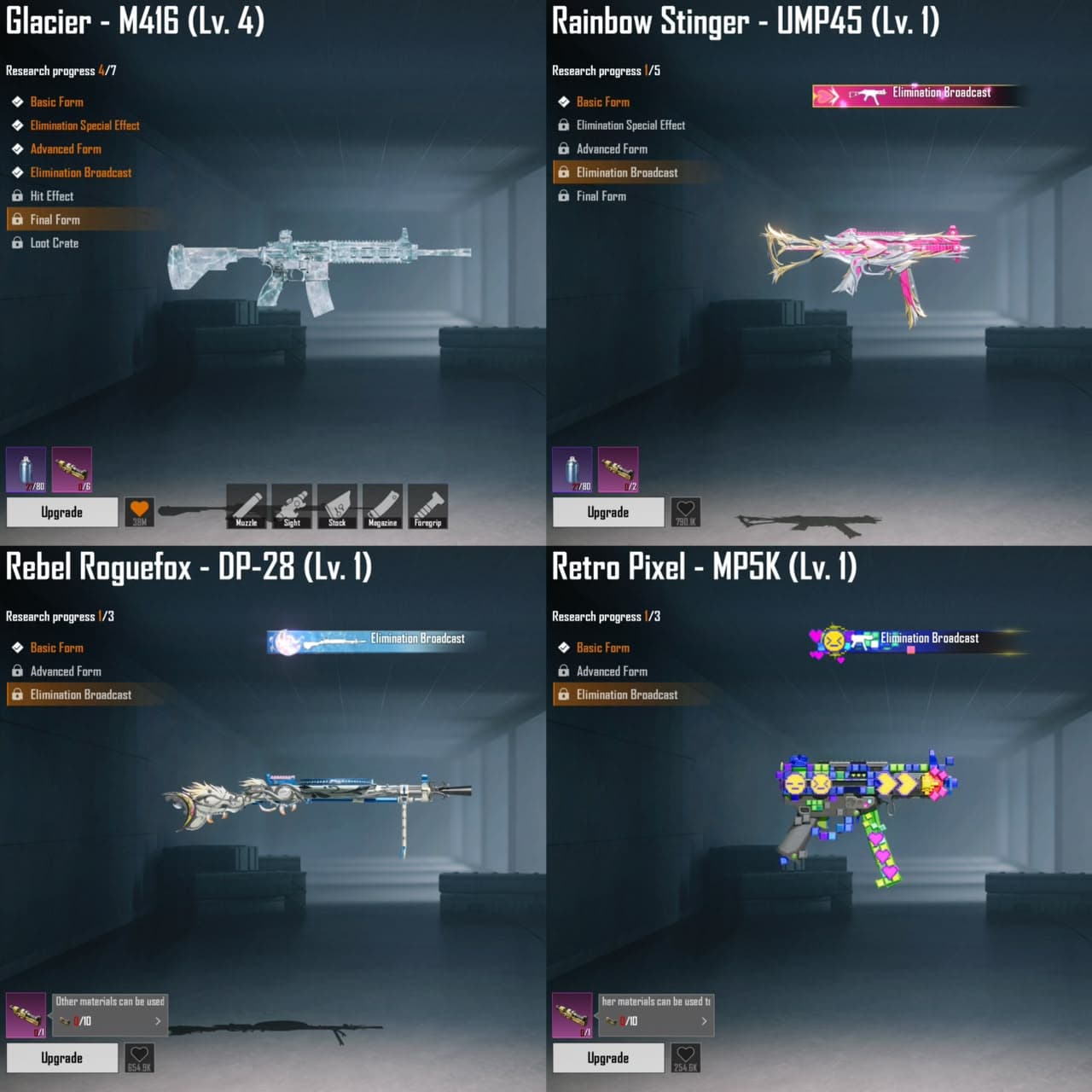 M4 Glacier Lvl 4 + Inventory Rame + Set Dino - 2