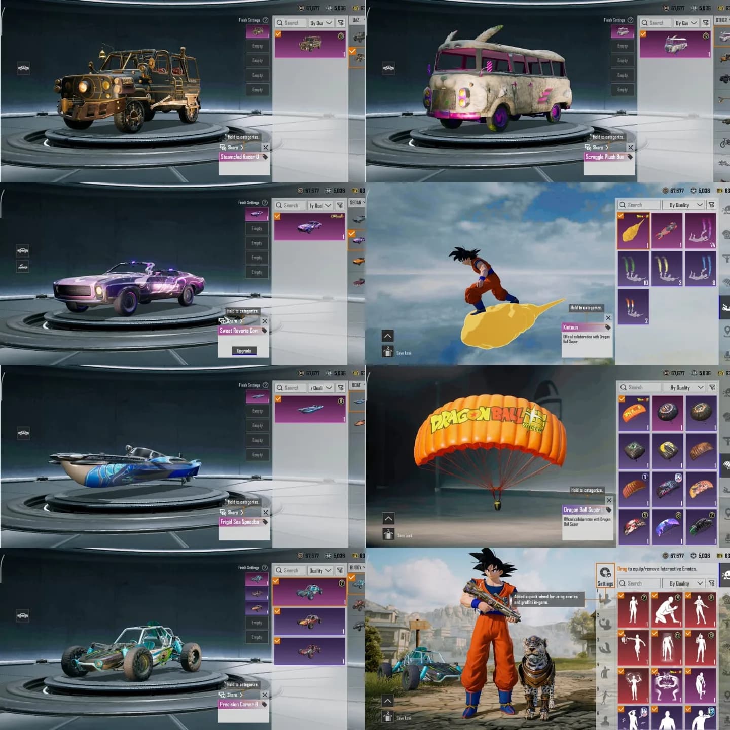 M4 Glacier Lvl. 5 + Helm Glacier & Set Dragonball & Godzilla - 7