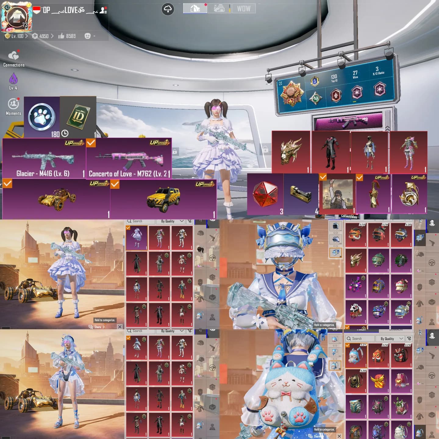 M4 Glacier Lvl 6 + Set Rame & Gacor + Rp Max