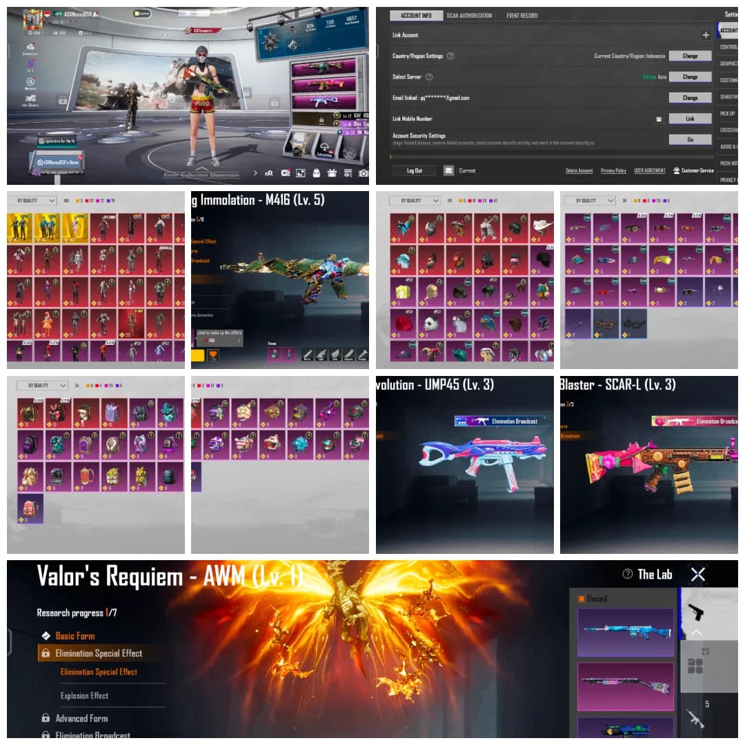 M4 Lv5, 3 Gilt, 1 Xsuit Pharaoh Cewe