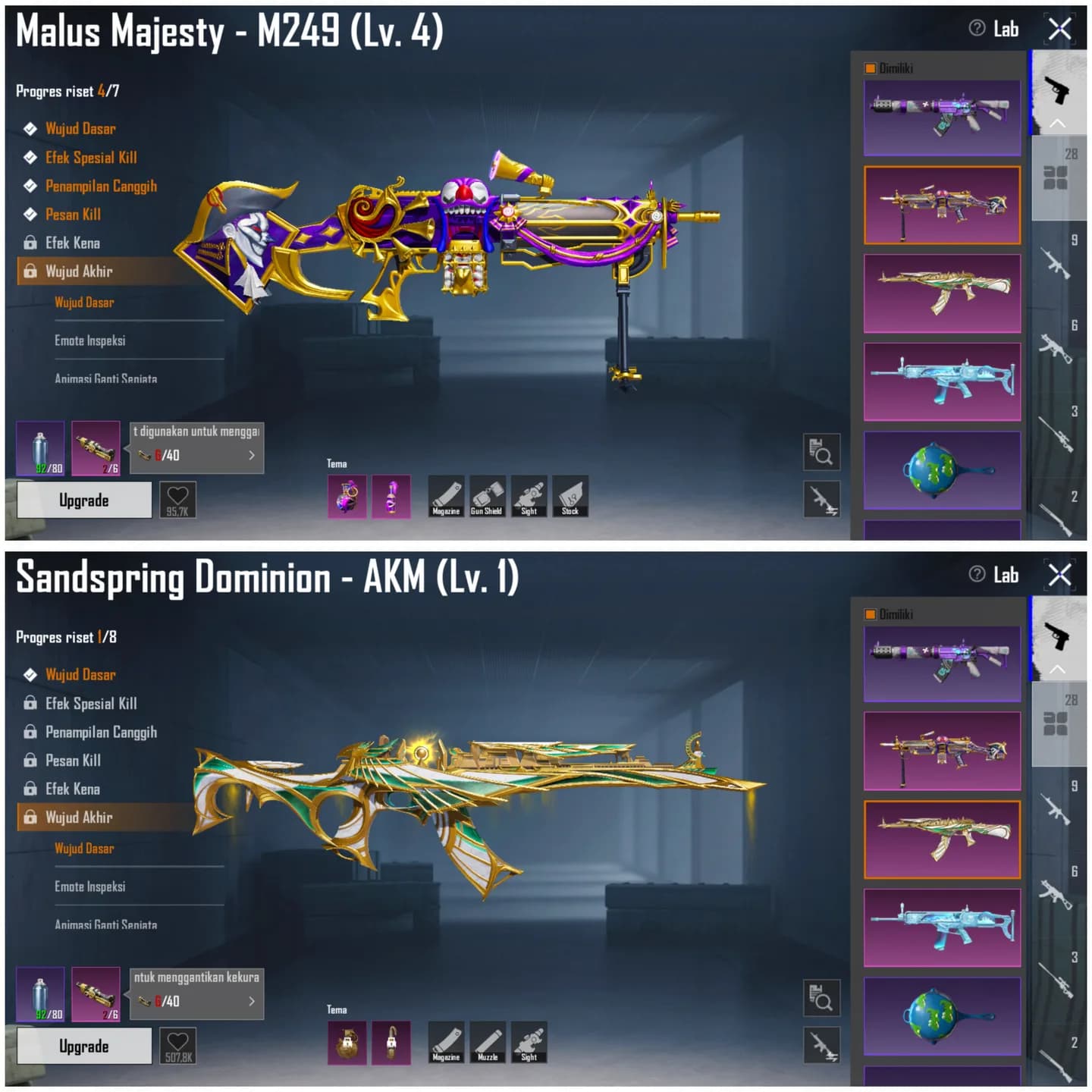 M4 Mumi, Rambo Joker, Scar L Es All Kilmasage + Gilt - 8