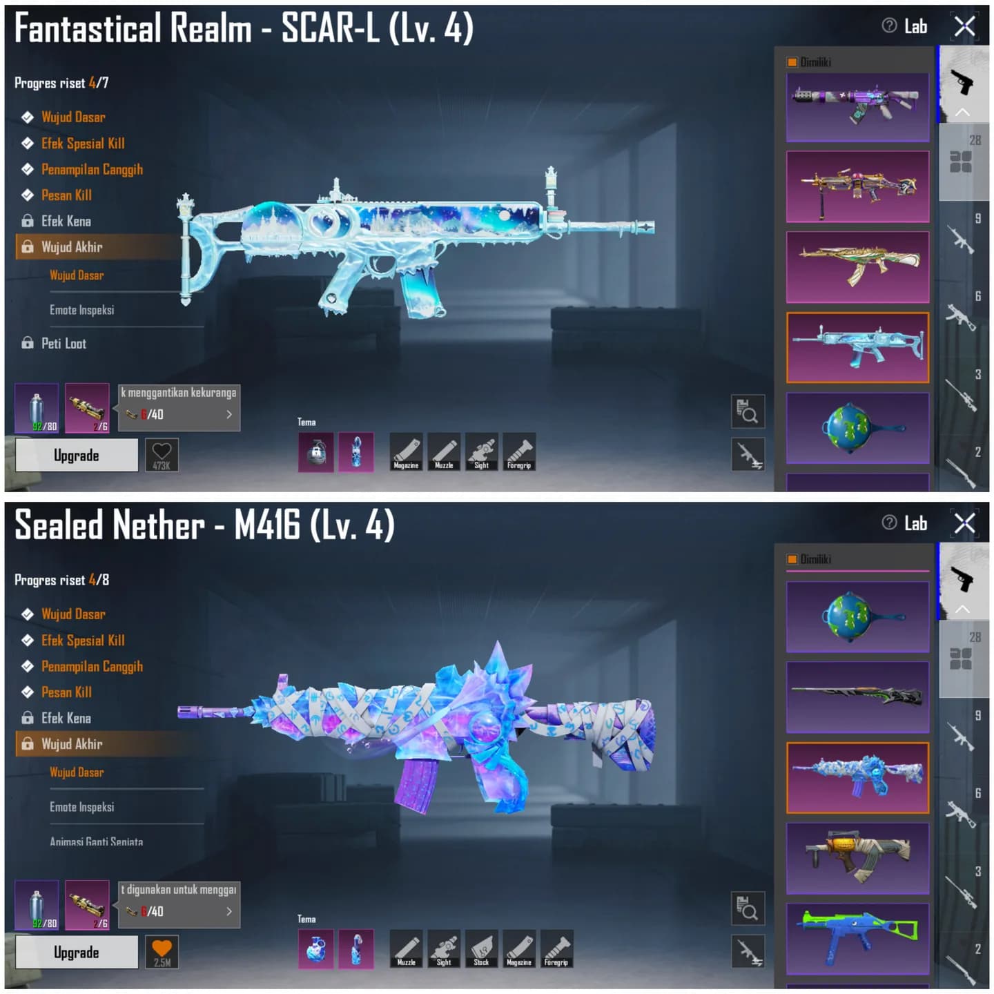 M4 Mumi, Rambo Joker, Scar L Es All Kilmasage + Gilt - 9