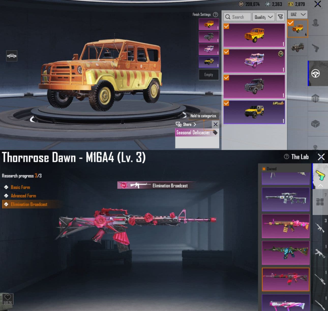 M4 Roaring Level 5 Set Gilth + Set Nanas Old , 5 Kill Message - 1