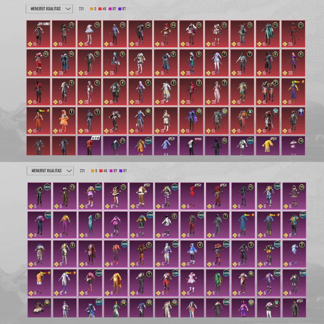 M4 Roaring Lvl. 7, 30 Lab 5 Kill Mess, 3x Conqu 1x Legend, Koleksi Lvl. 58 - 5