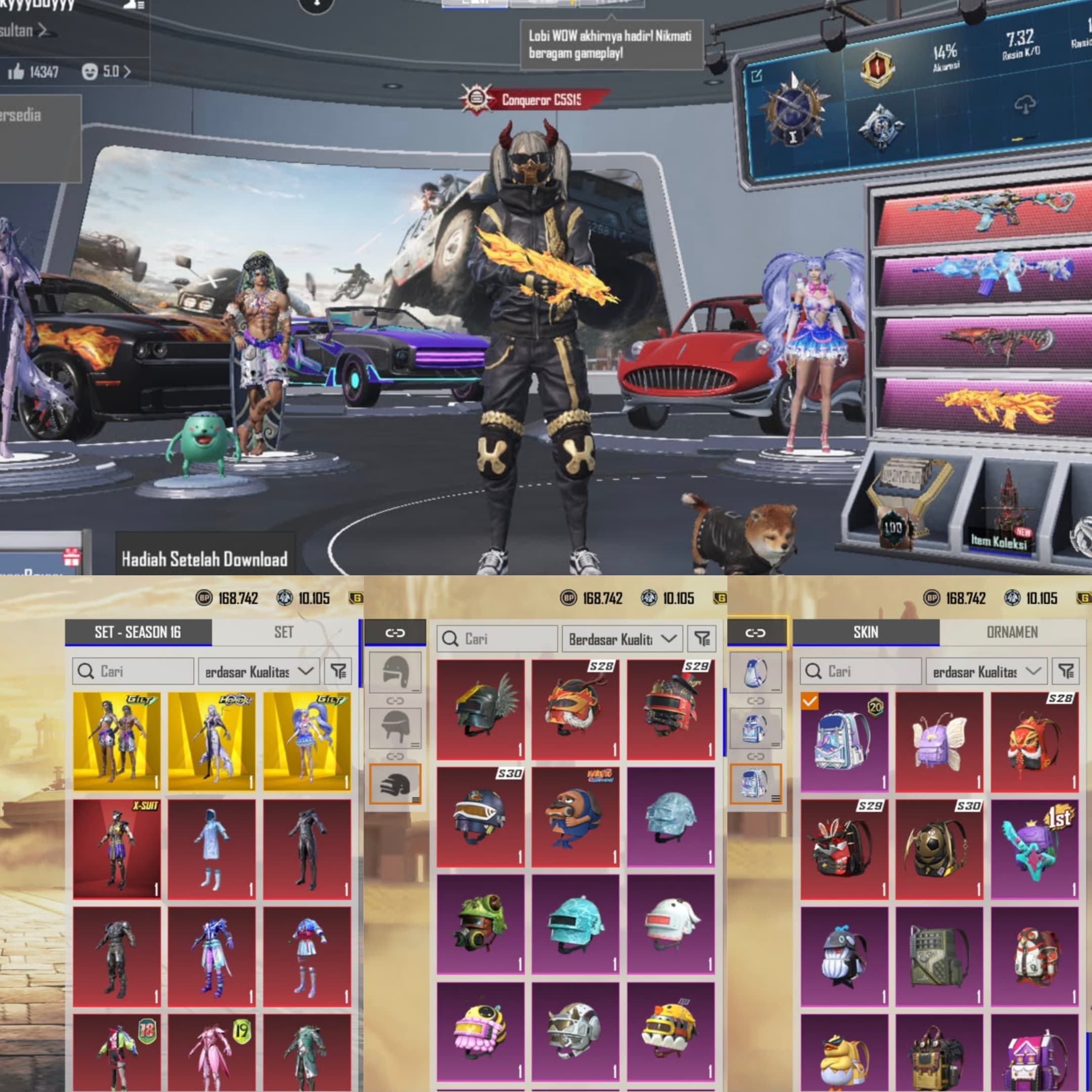 M4 Tidal Lv. 7, Aug Kyubi Max, Aug Abysal Howl Lvl. 5 - 1