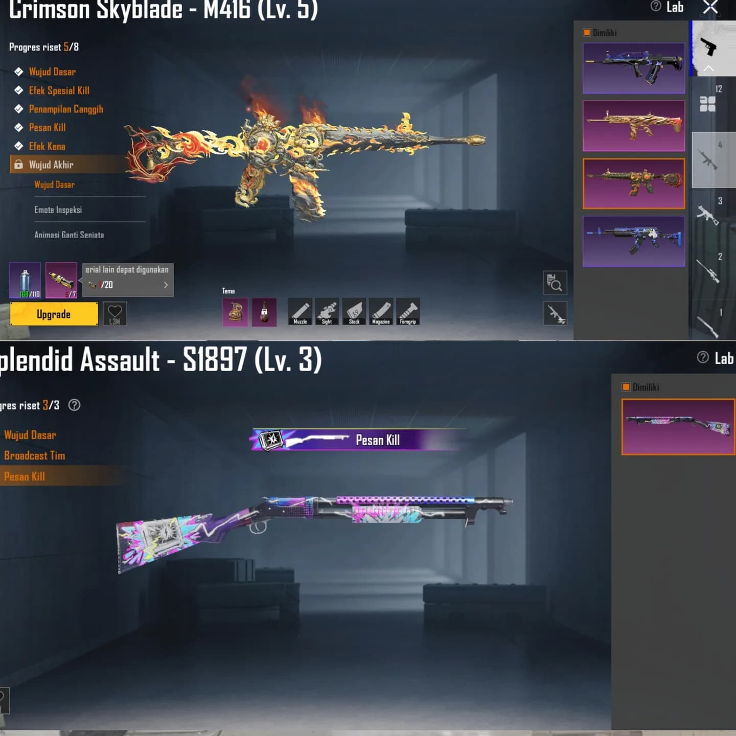 M416 Crimson Blade Lvl. 5 , 1 Gilt, 2 Xsuit - 2