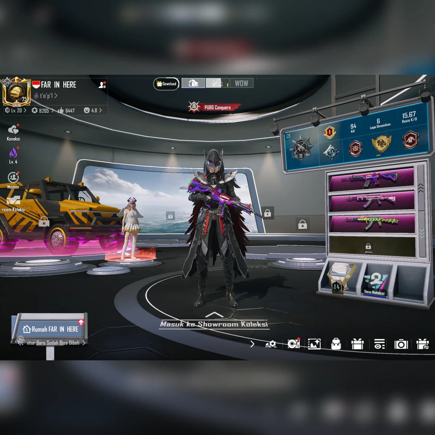 M416 The Fool Level 6 + X Suit Blood Raven Bintang 1 - 1
