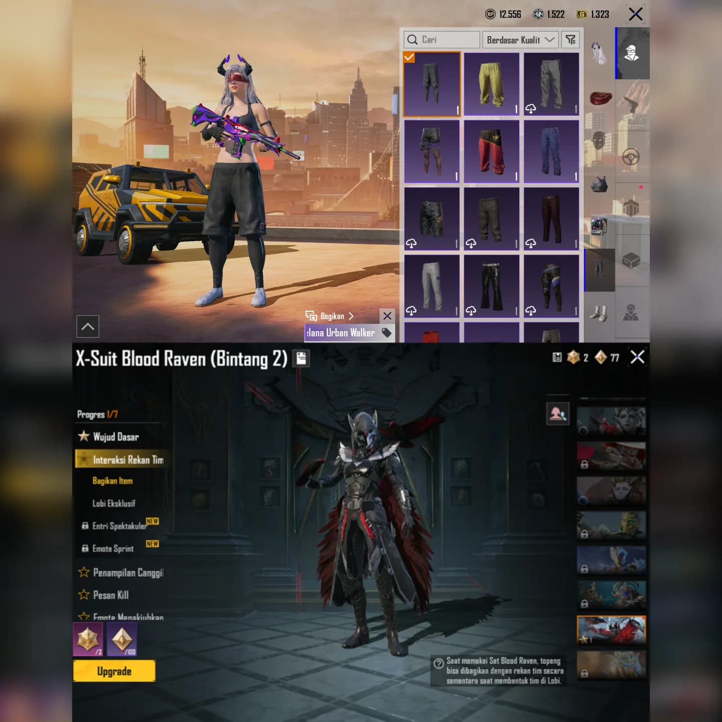 M416 The Fool Level 6 + X Suit Blood Raven Bintang 1 - 6