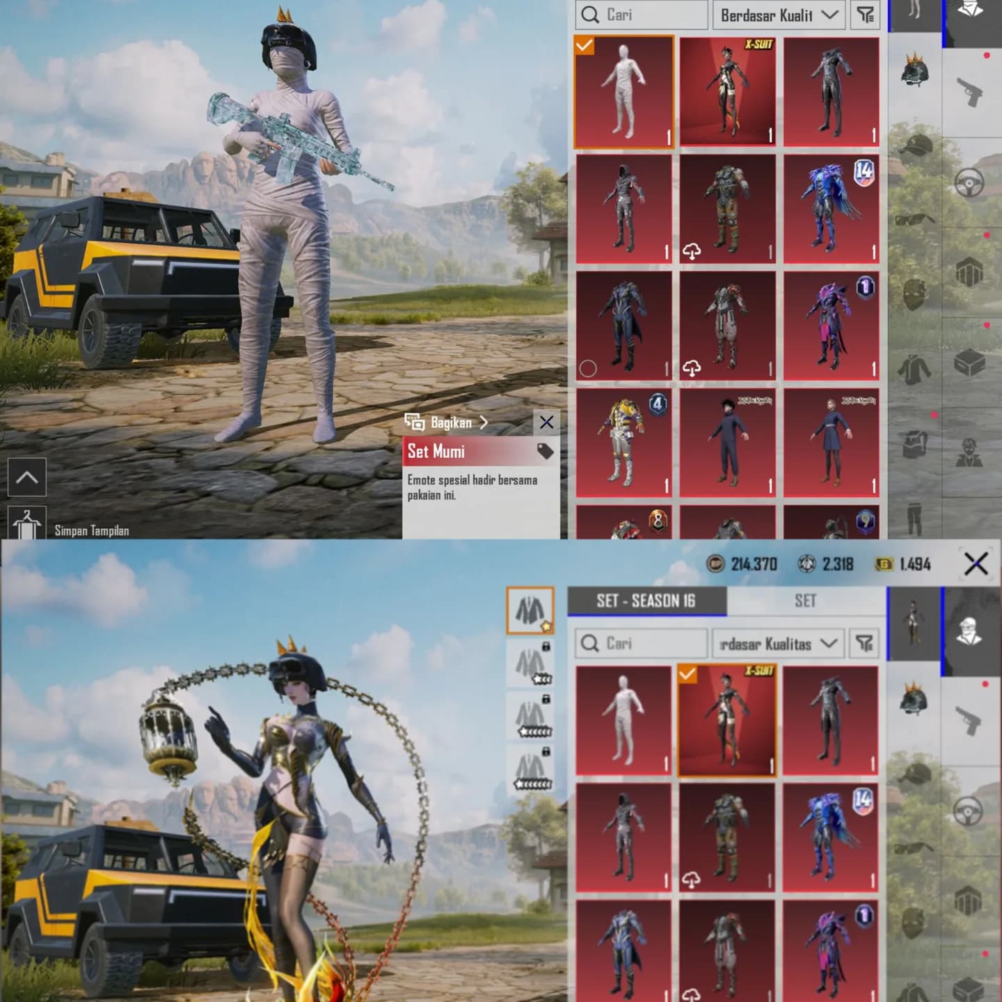Mumi & X Suit Phoenixtra Lv 1 & Helm Inferno & M4 Gc Lv 6  - 4