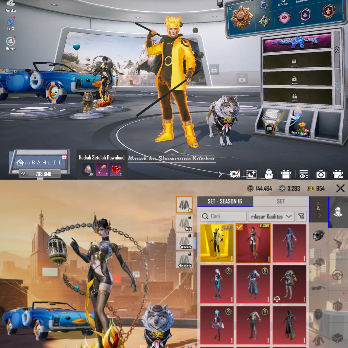 Set Gilt Naruto & X Suit Phoenix Lv 1 & M4 Mummy Lv 5 - 1