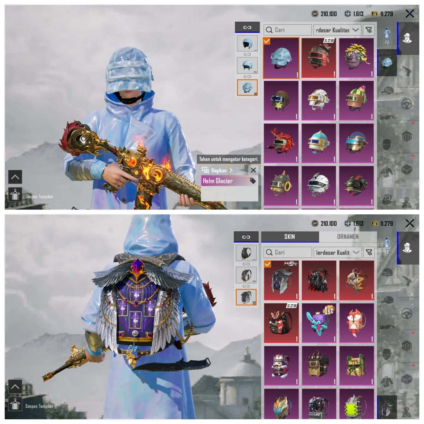 Set Glacier + M4 Api  - 2