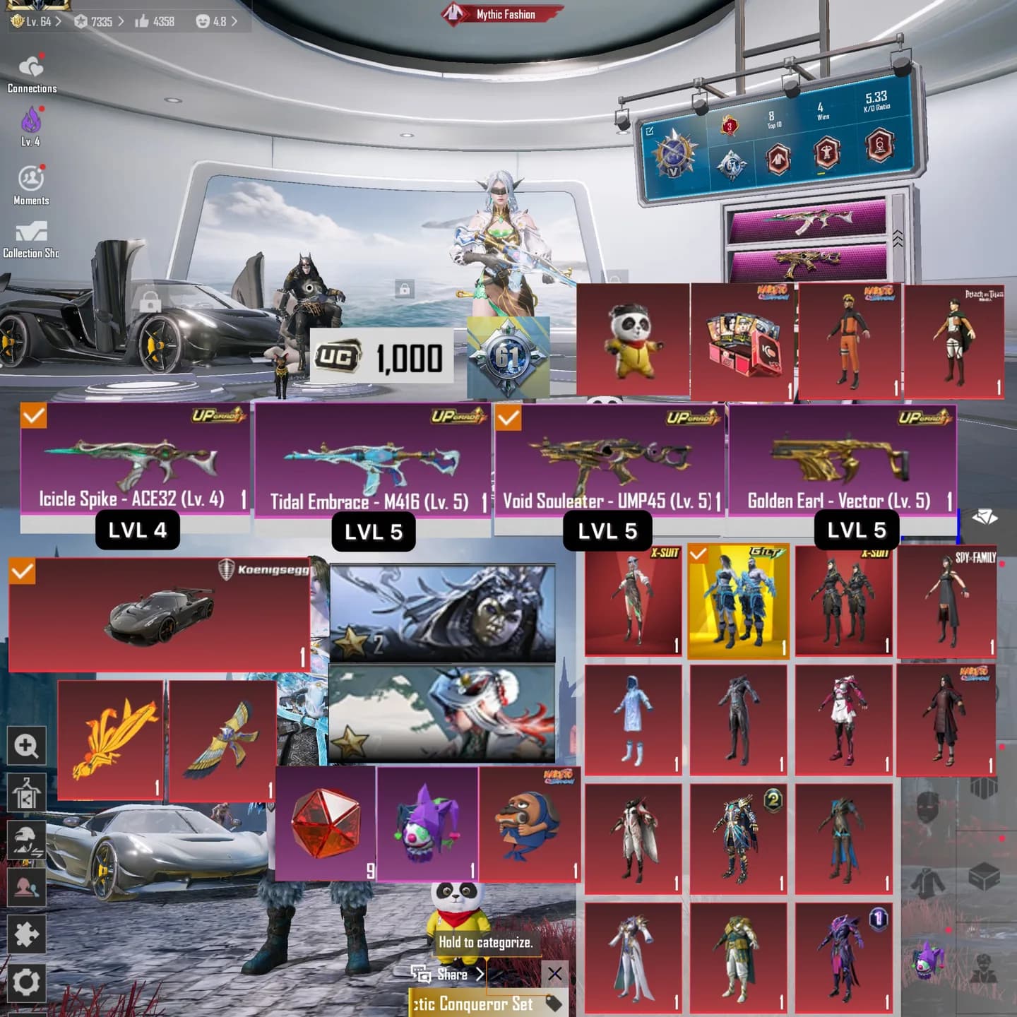 Supercar, M4 Tidal Lvl 5, 2xsuit, Uc 1000, 34 Lab - 1
